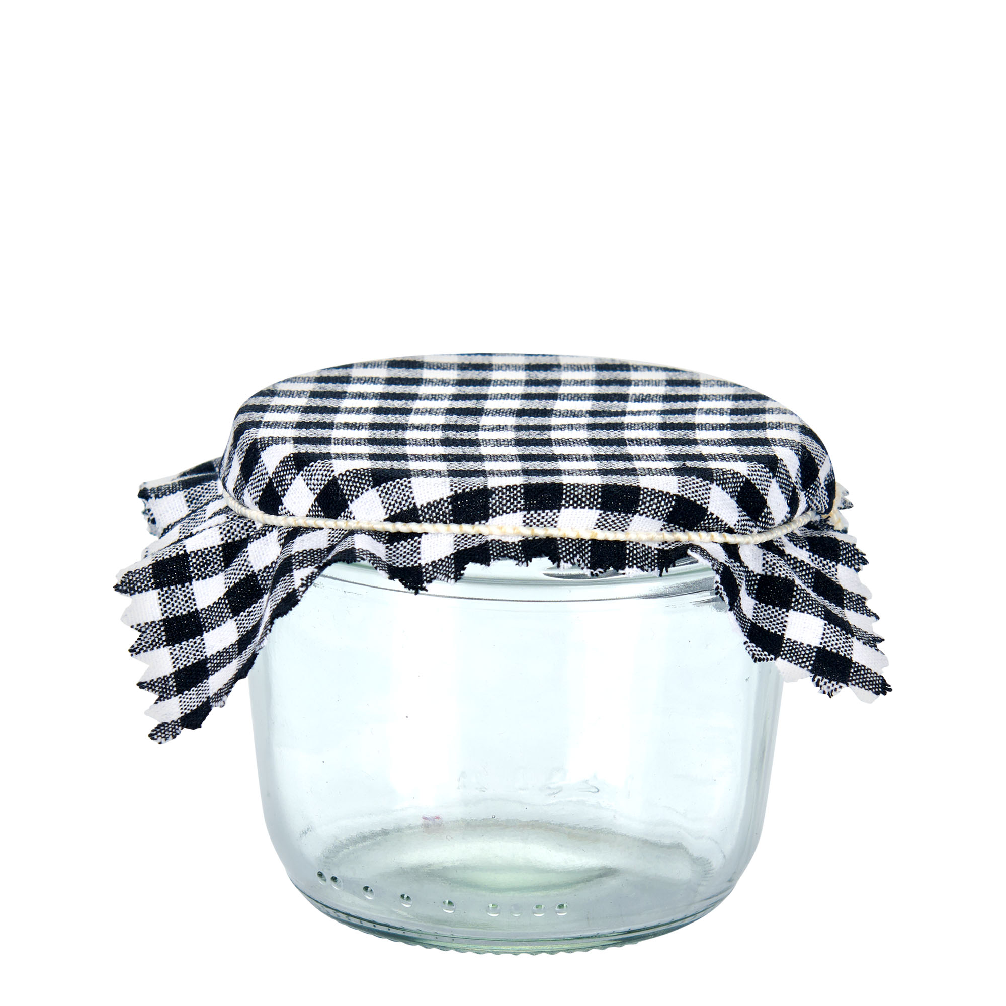 Tkaninska krpica karo uzorka 12x12, kvadratna, tekstil, crna, otvor: TO38-TO53