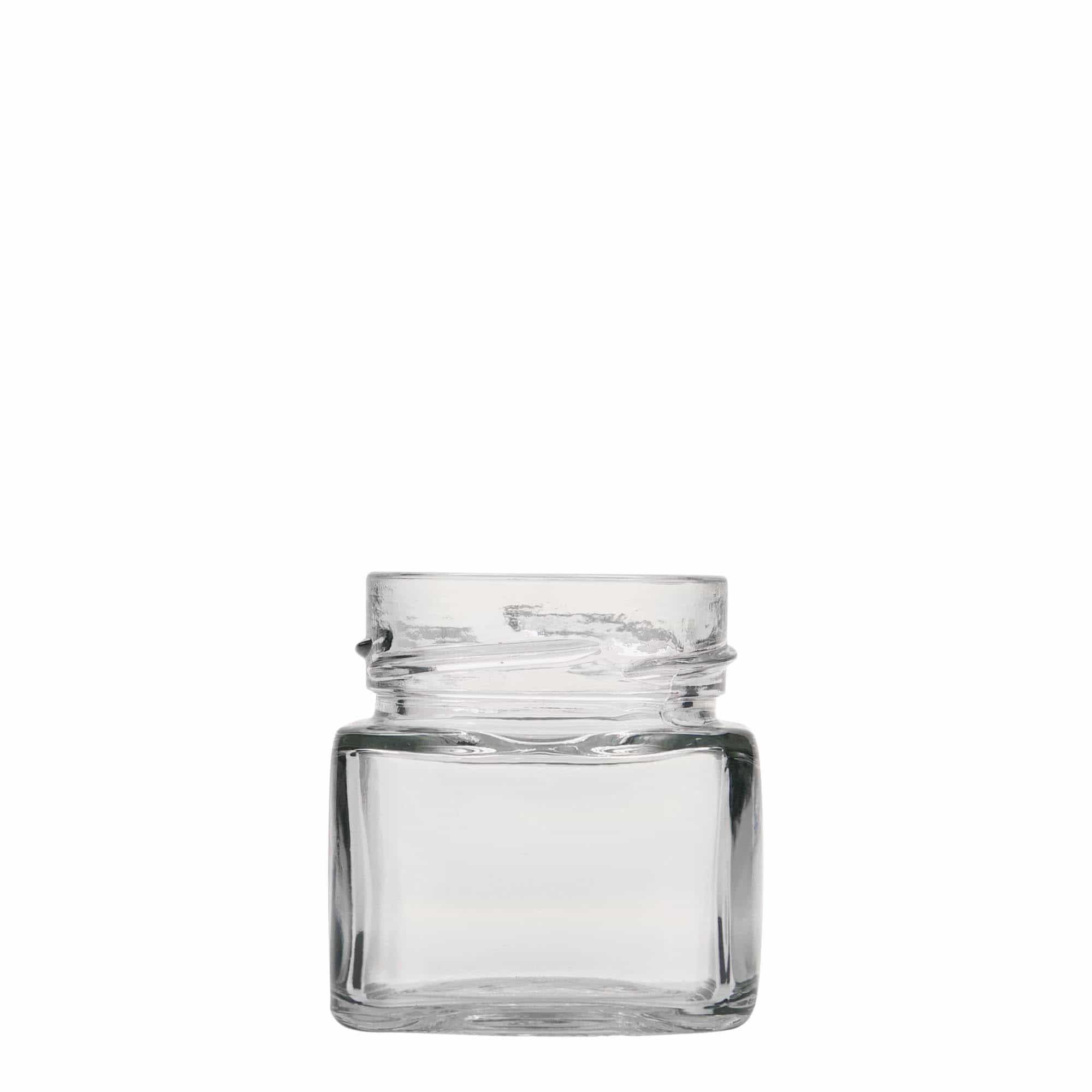 106 ml četvrtasta staklenka 'Ikarus', otvor: Deep-Twist-Off (DTO 58)