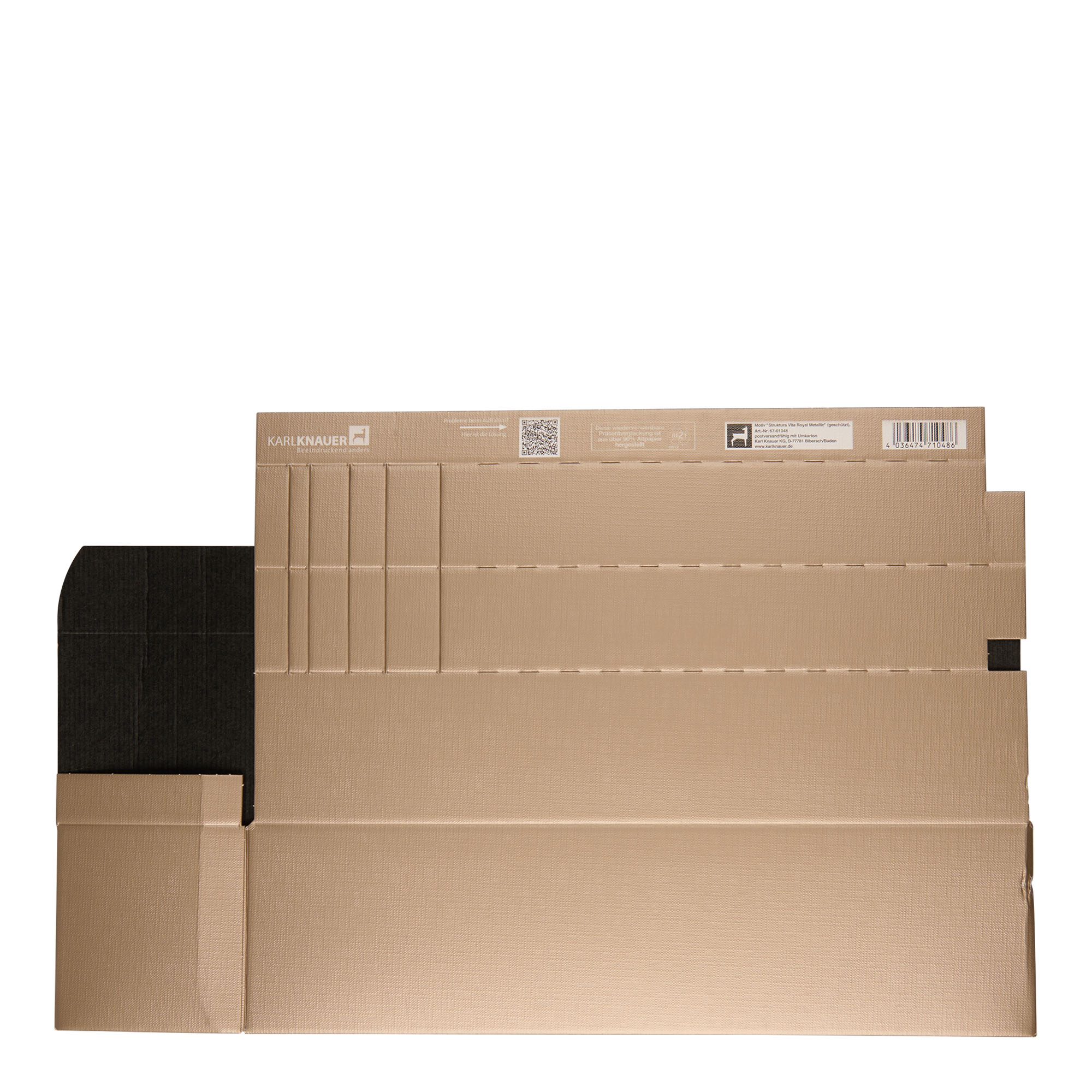 Poklon kutija 'Metallic', pravokutna, karton, šampanjac Poklon kutija 'Metallic', pravokutna, karton, šampanjac