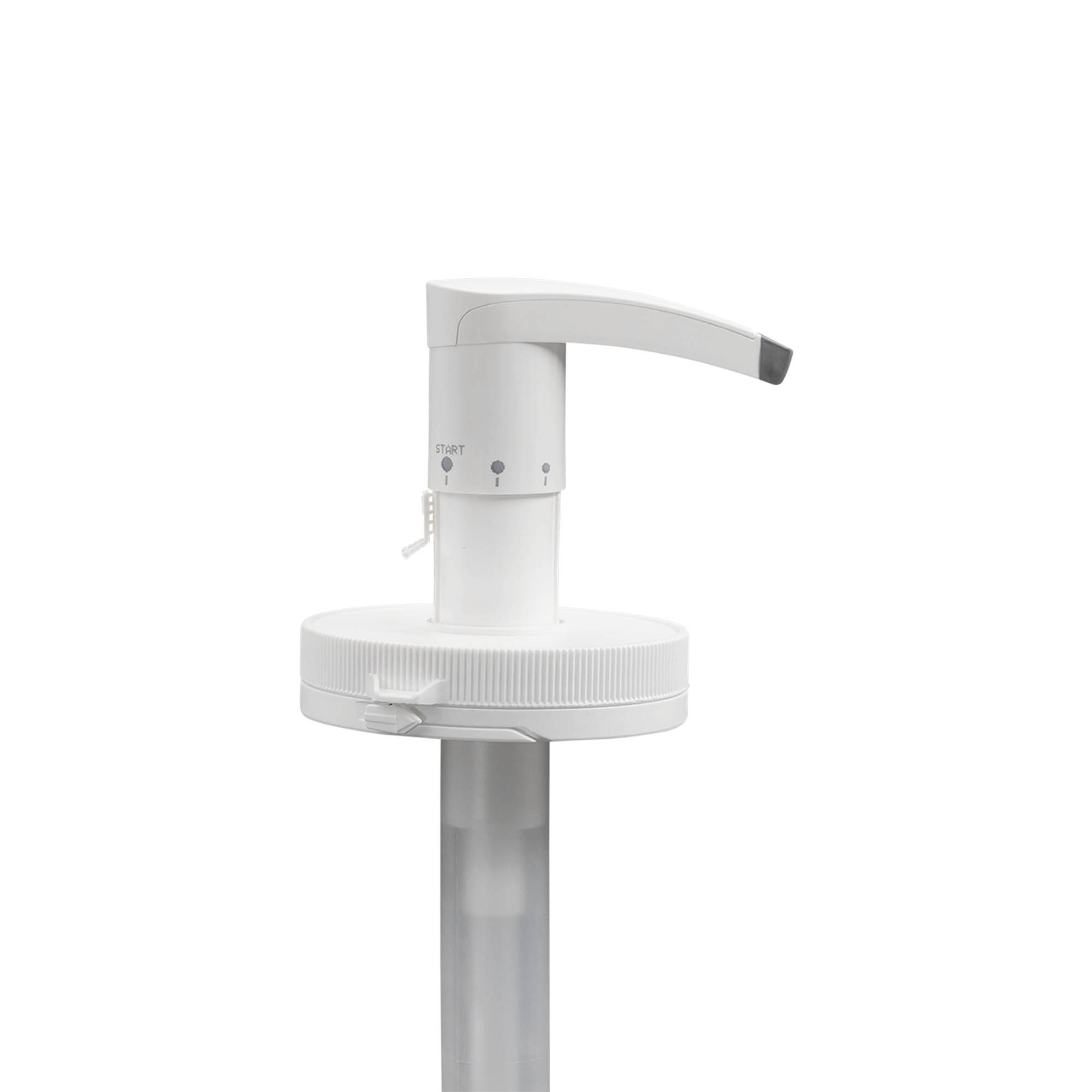 Dozirna pumpa za 655 ml 'Securibox', PE-plastika, bijela, za otvor: navojni zatvarač Dozirna pumpa za 655 ml 'Securibox', PE-plastika, bijela, za otvor: navojni zatvarač