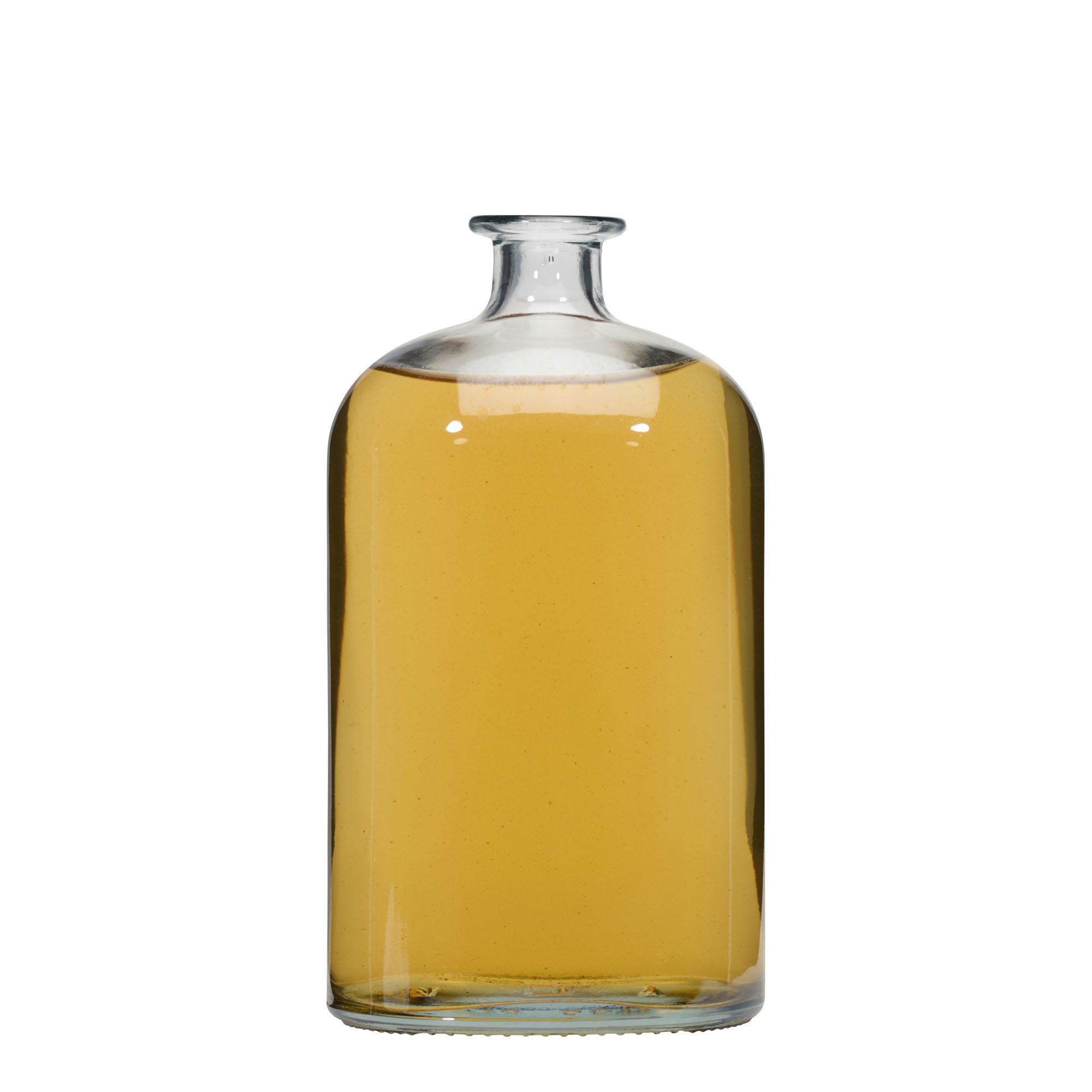 1.000 ml staklena boca 'Dundee', ovalna, otvor: pluta 1.000 ml staklena boca 'Dundee', ovalna, otvor: pluta
