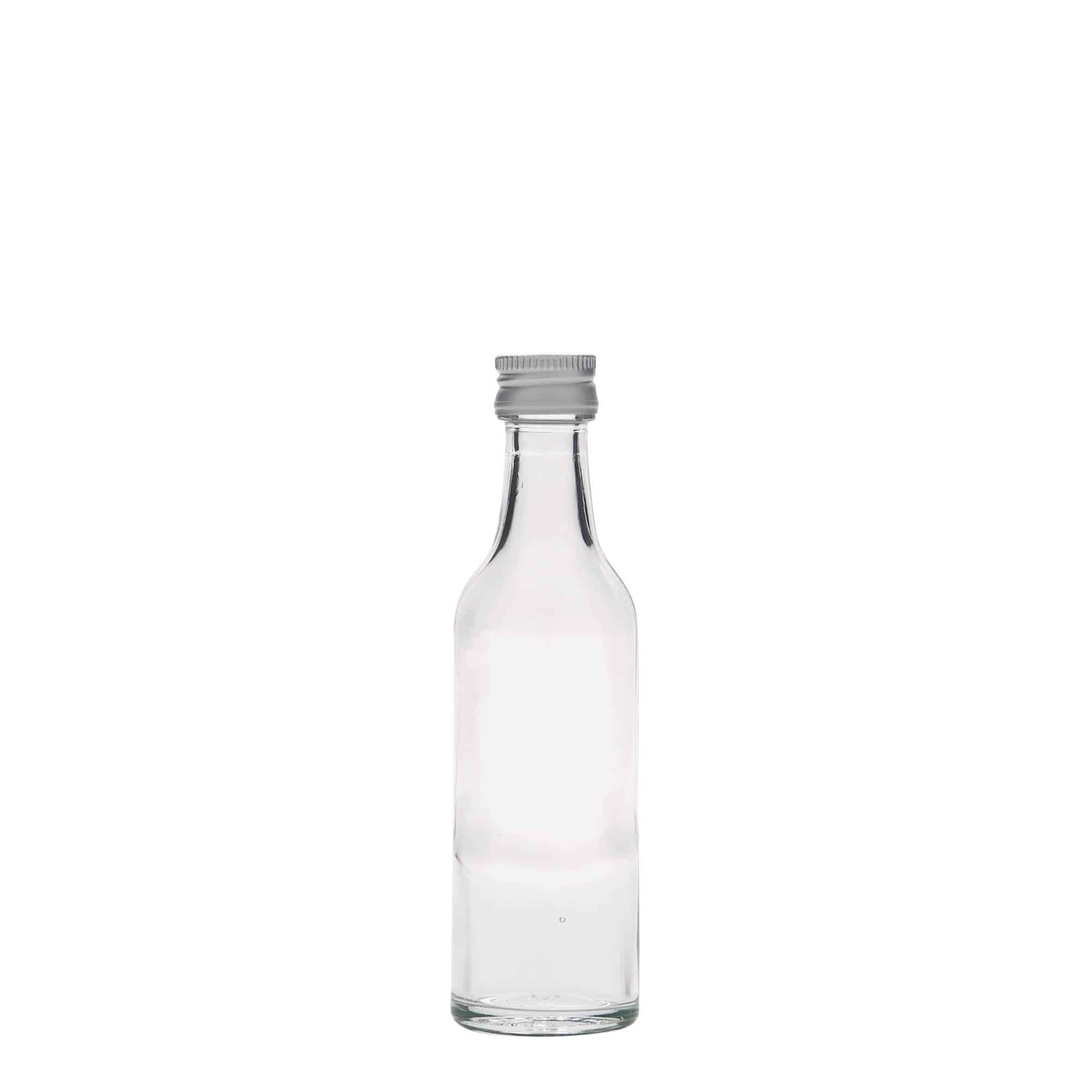 50 ml staklena boca s ravnim vratom, otvor: PP 18