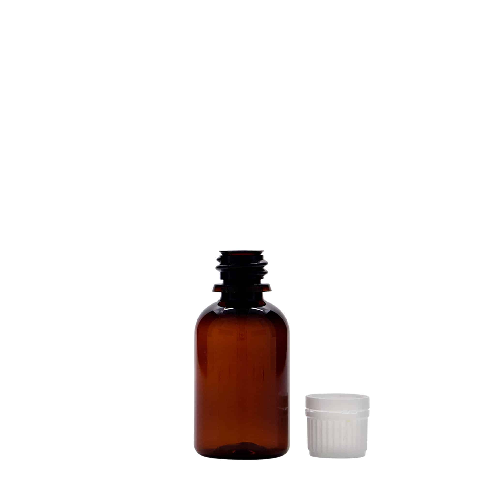 PET farmaceutska boca 30 ml 'Easy Living', smeđa, plastika, otvor: DIN 18