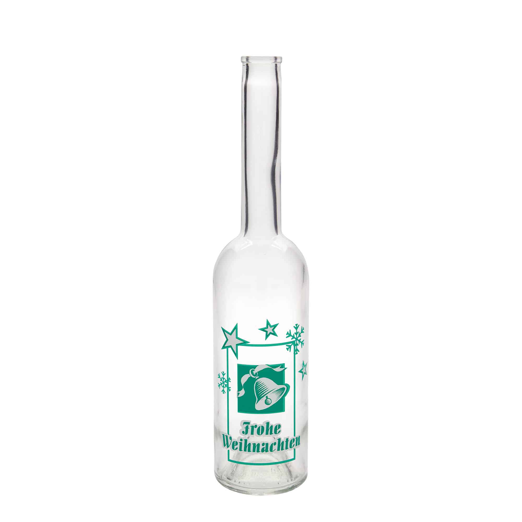 Staklena boca 500 ml 'Opera', motiv: Sretan Božić, otvor: pluteni čep Staklena boca 500 ml 'Opera', motiv: Sretan Božić, otvor: pluteni čep
