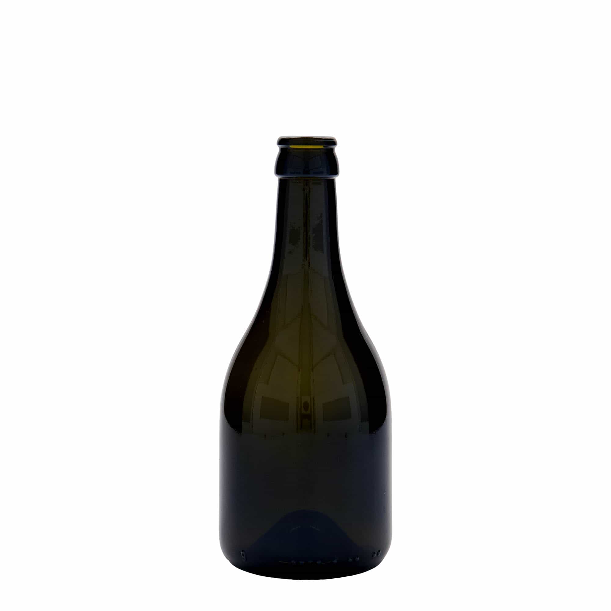 330 ml pivska boca 'Horta', staklo, antikno zeleno, otvor: krunski čep
