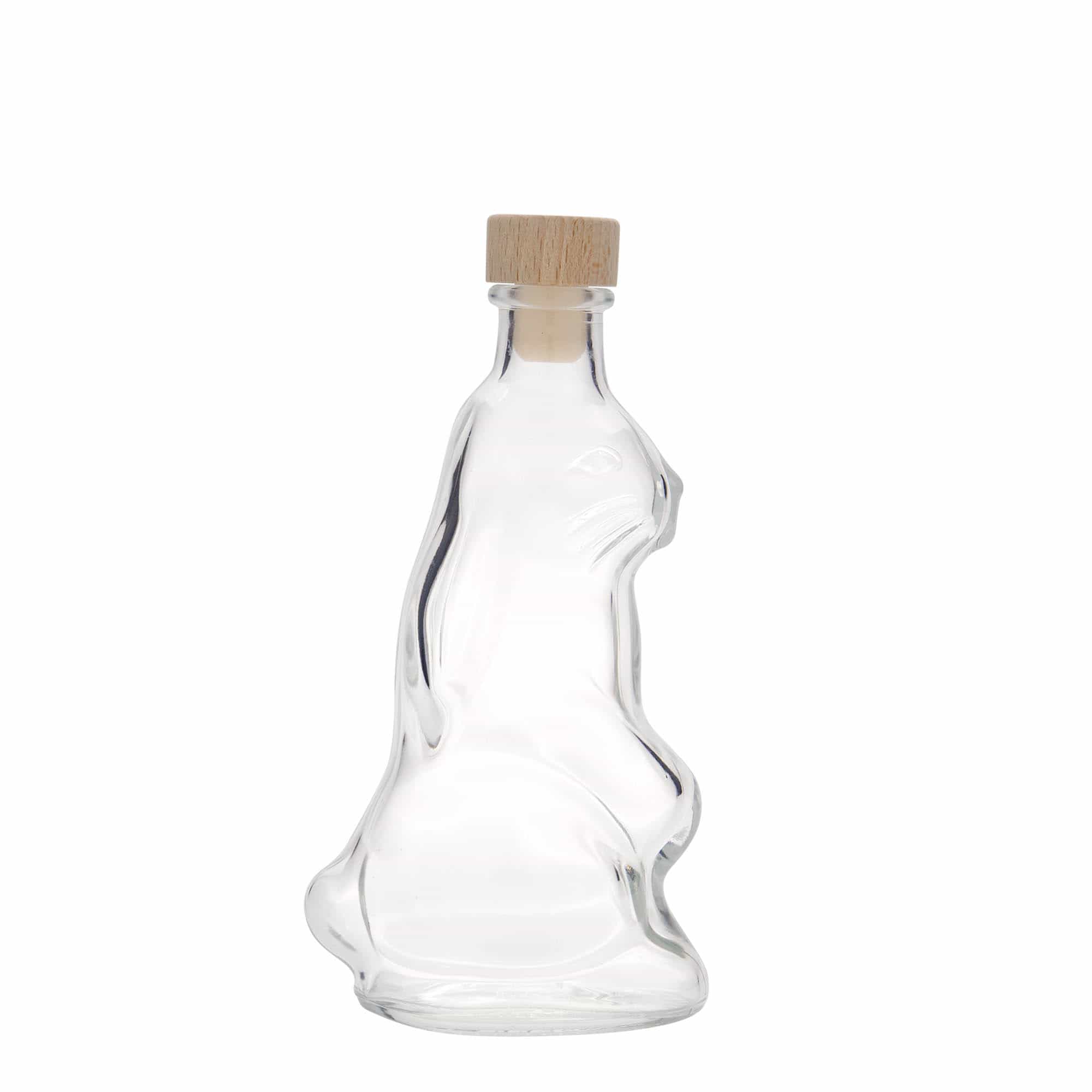 200 ml staklena boca 'Zec', grlo: pluta