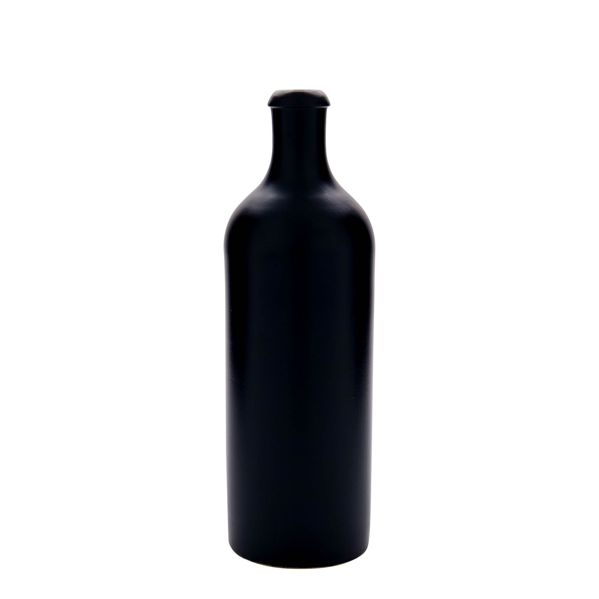 750 ml glineni vrč, kamenina, crni, otvor: pluta