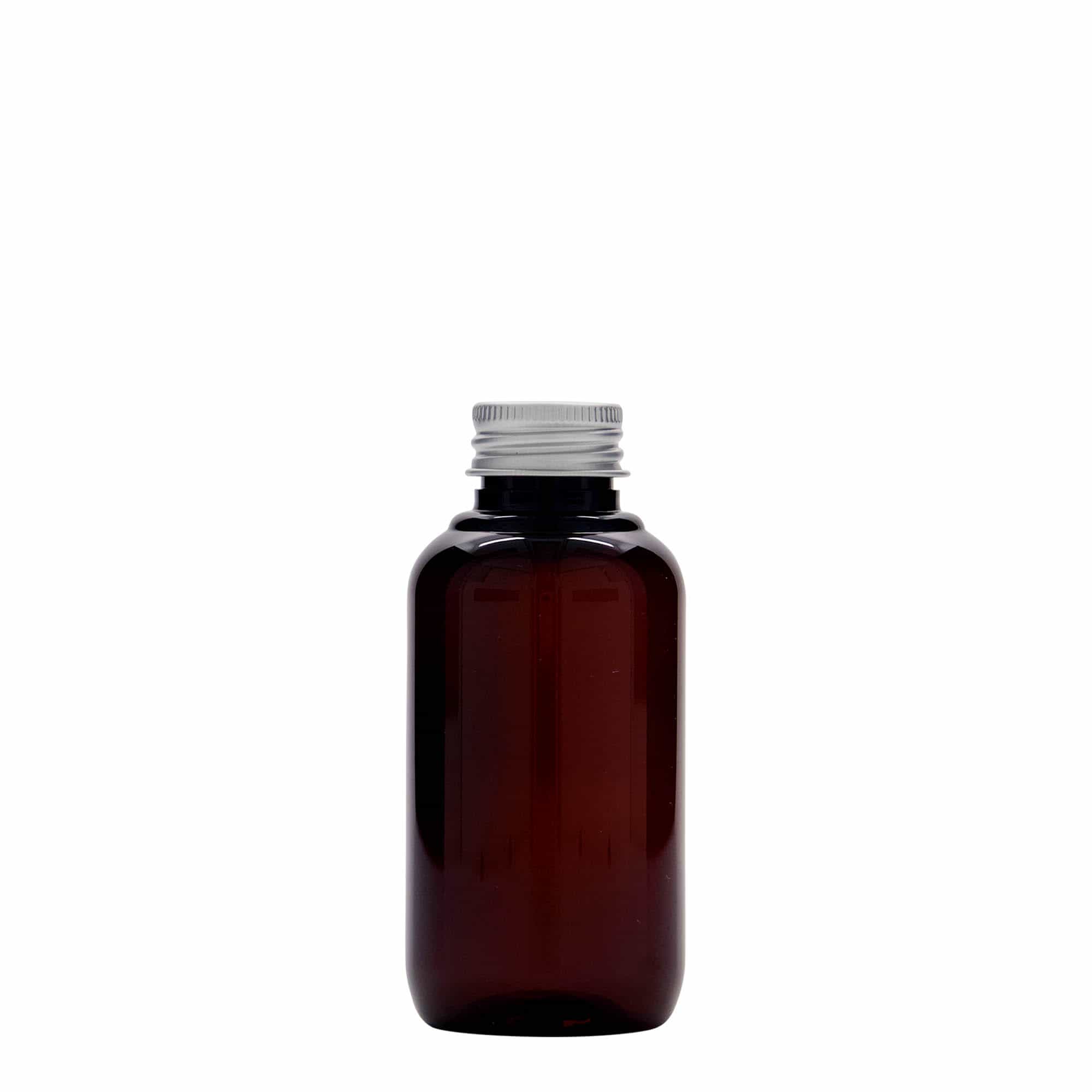 100 ml boca od reciklirane plastike 'Victor's Best', PCR, smeđa, grlo: 24/410