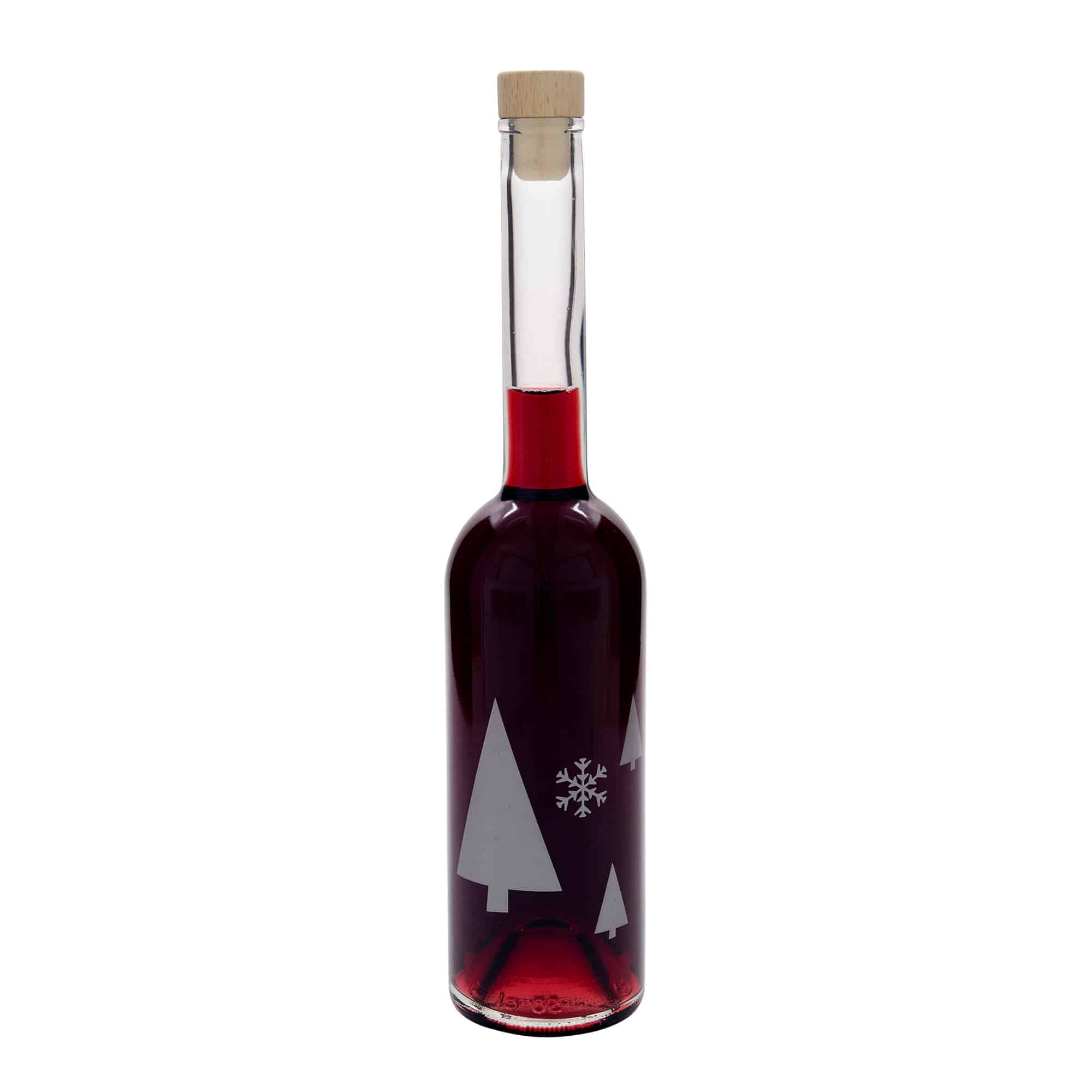 500 ml staklena boca 'Opera', motiv: pahulje, grlo: čep