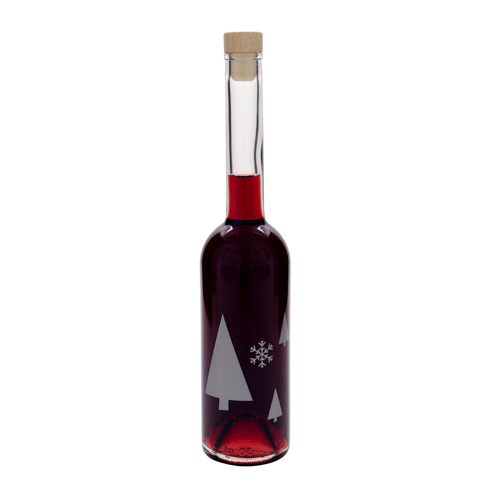 500 ml staklena boca 'Opera', motiv: pahulje, grlo: čep 500 ml staklena boca 'Opera', motiv: pahulje, grlo: čep