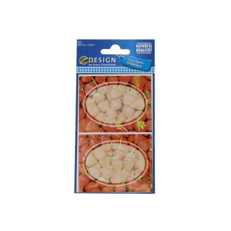 Zweckform etikete 'Jagode', ovalne, papir, višebojne Zweckform etikete 'Jagode', ovalne, papir, višebojne