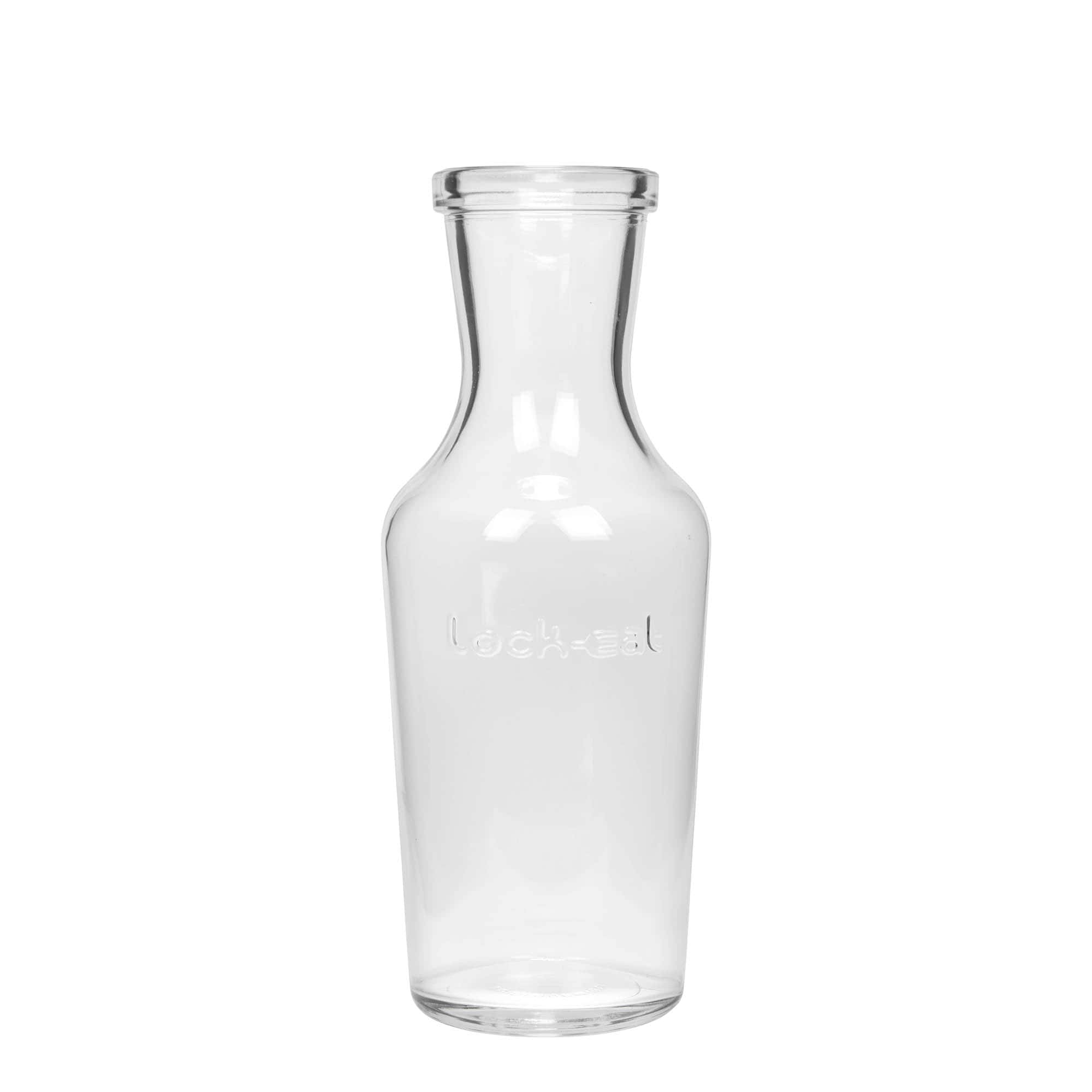 1.000 ml staklena karafa 'Lock-Eat', otvor: zatvarač sa žičanim kopčama