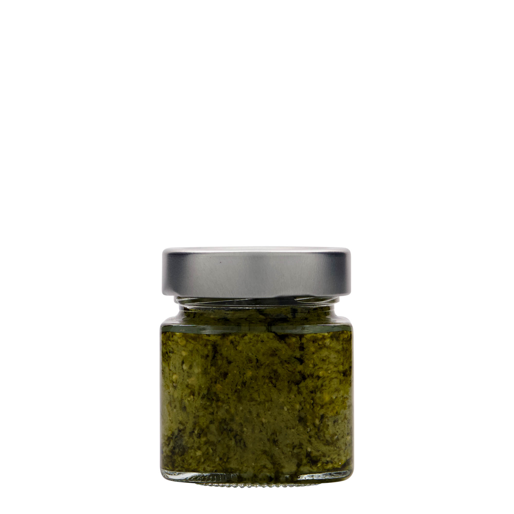 156 ml četvrtasta staklenka 'Funny', grlo: Deep-Twist-Off (DTO 58)