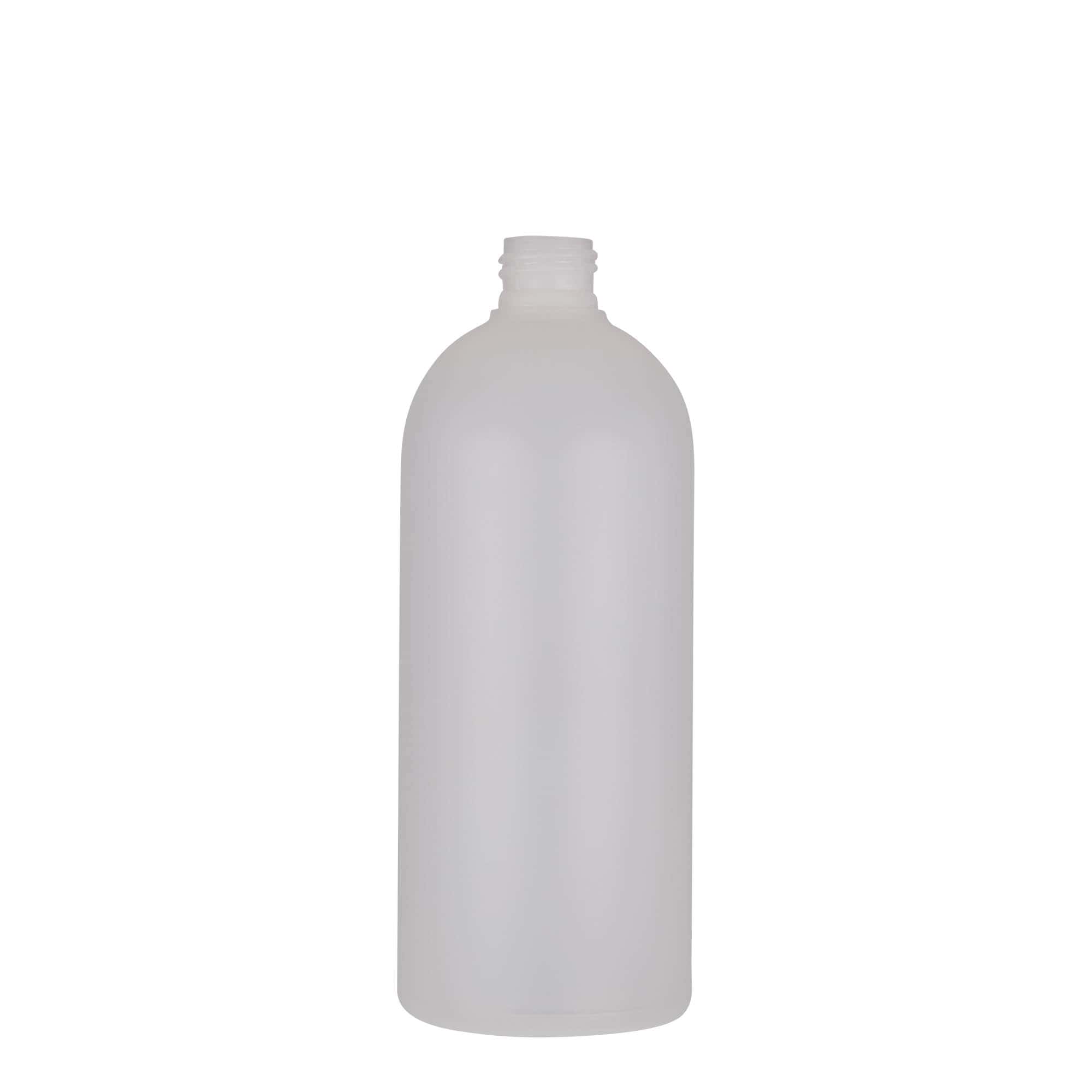 Plastična boca 500 ml 'Tuffy', HDPE, prirodna, otvor: GPI 24/410 Plastična boca 500 ml 'Tuffy', HDPE, prirodna, otvor: GPI 24/410