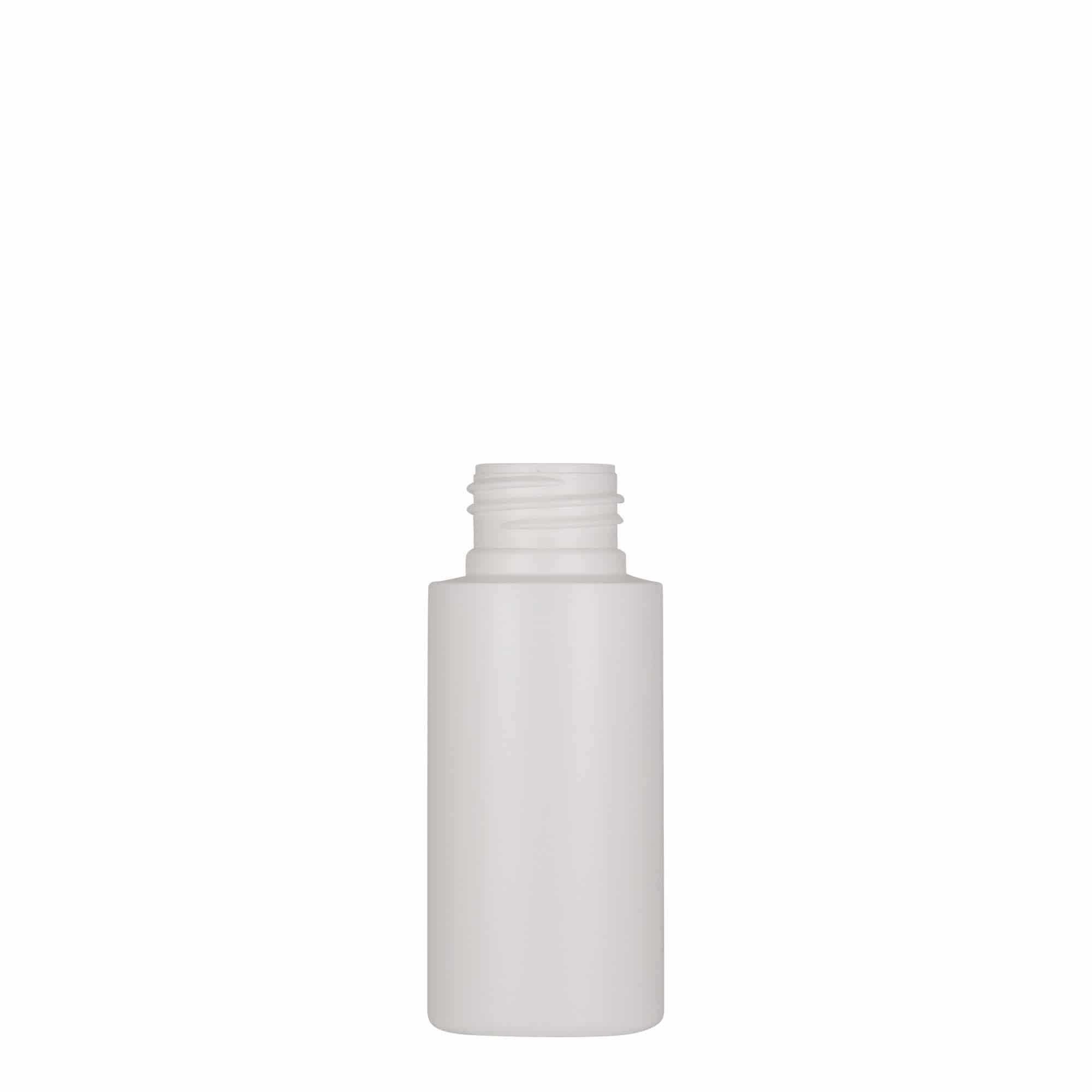 Plastična boca 50 ml 'Pipe', Green HDPE, bijela, otvor: GPI 24/410 Plastična boca 50 ml 'Pipe', Green HDPE, bijela, otvor: GPI 24/410