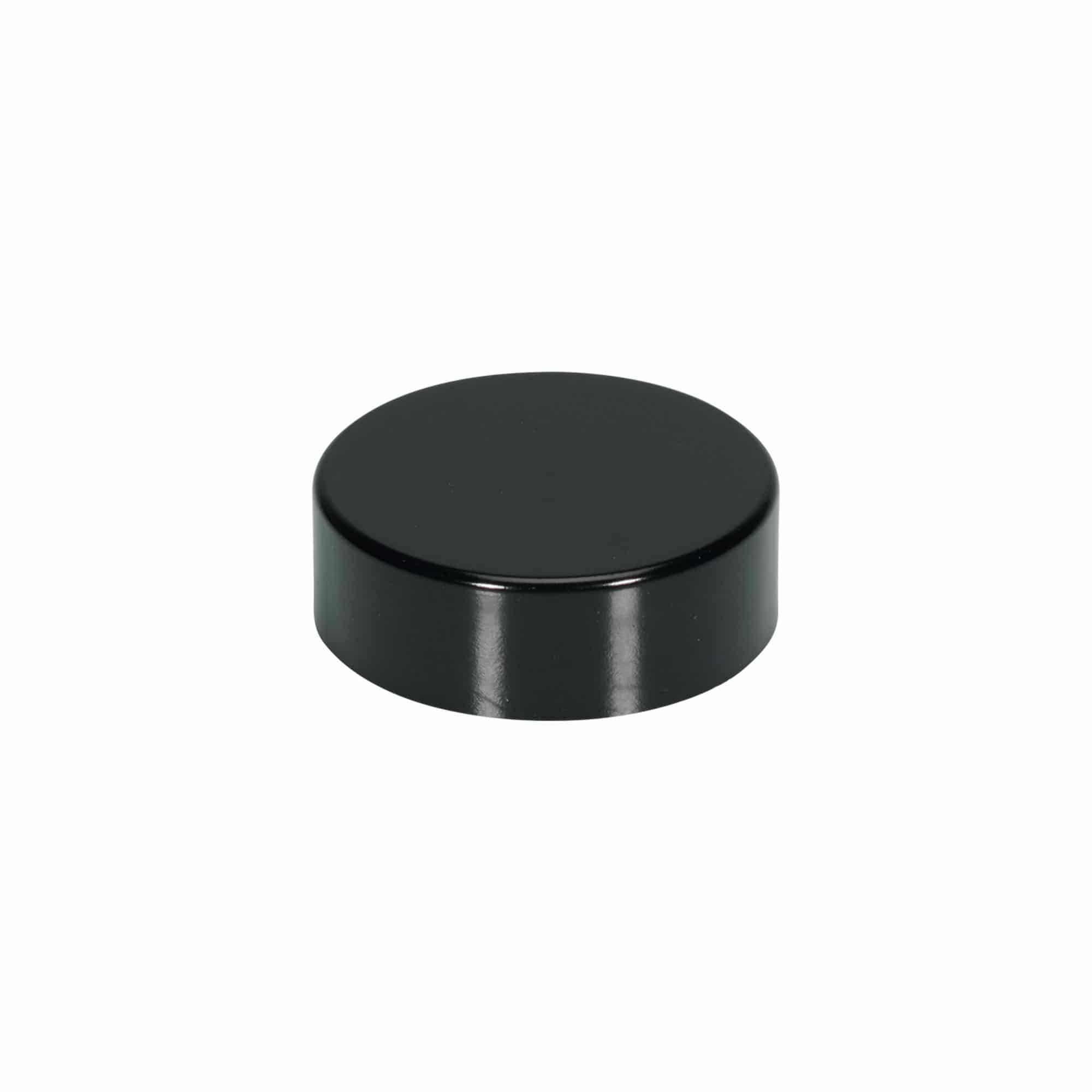 Navojni čep za 30 ml 'Brown Line', HPM plastika, crni