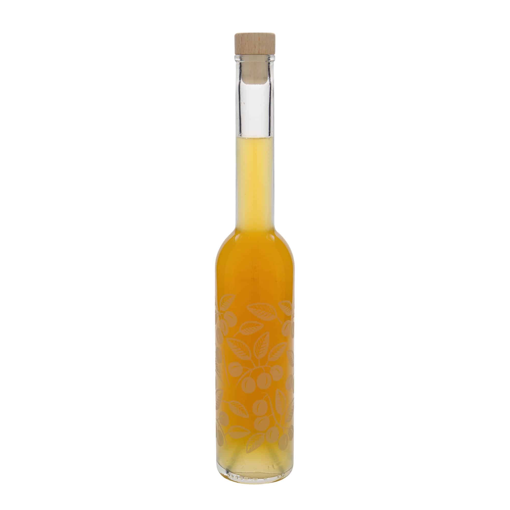 350 ml staklena boca 'Opera', motiv: mirabele, grlo: plutani čep