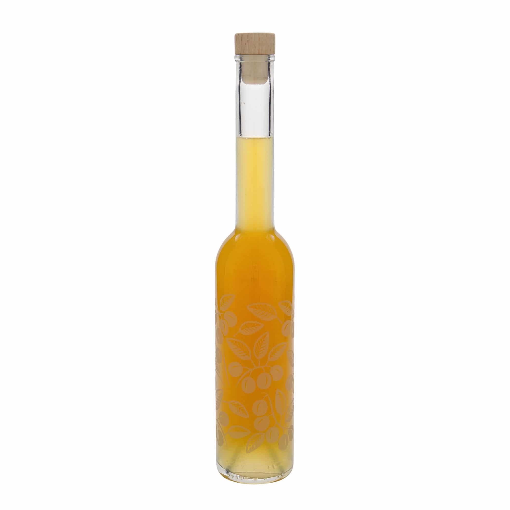 350 ml staklena boca 'Opera', motiv: mirabele, grlo: plutani čep