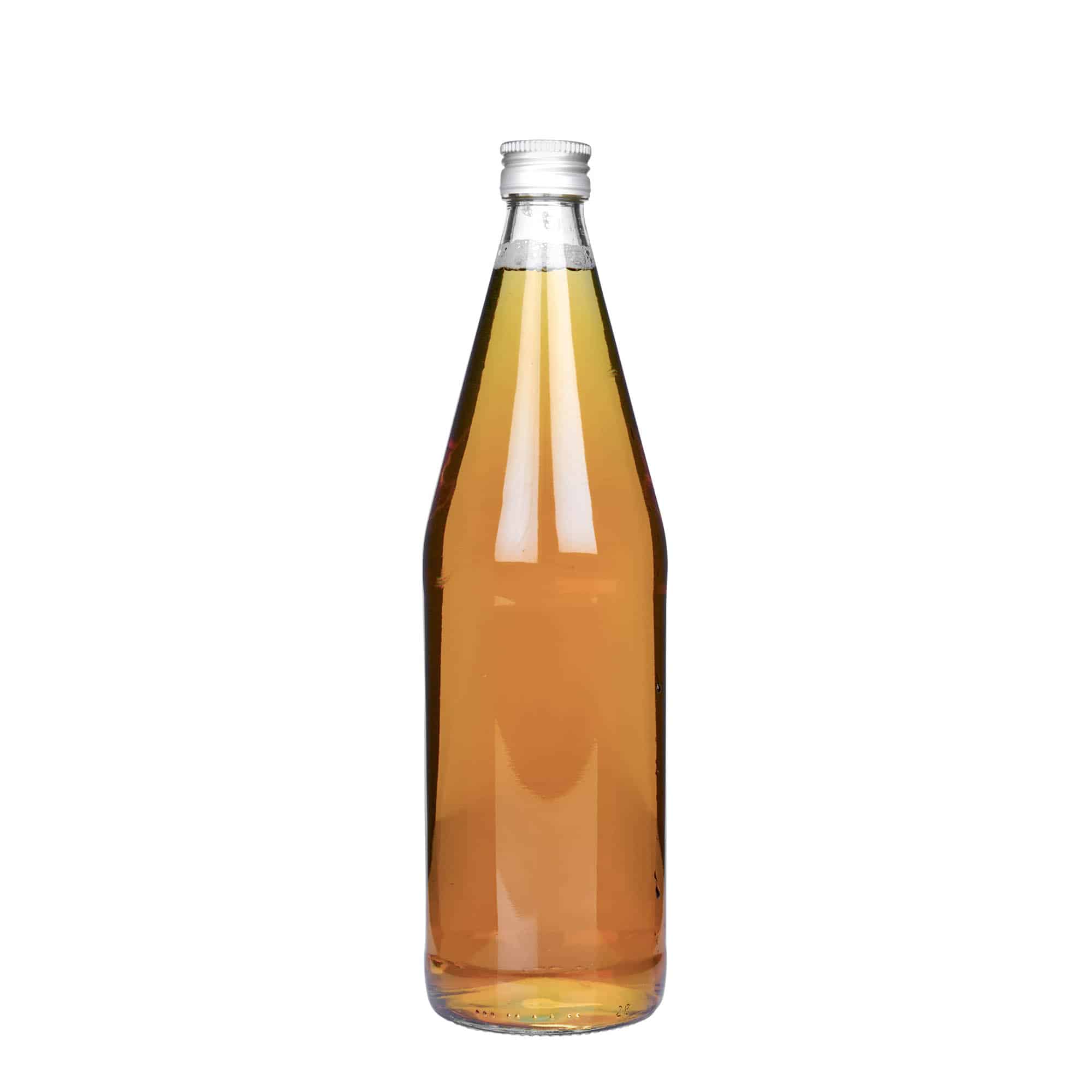 750 ml univerzalna boca u obliku mrkve, staklo, grlo: PP 28