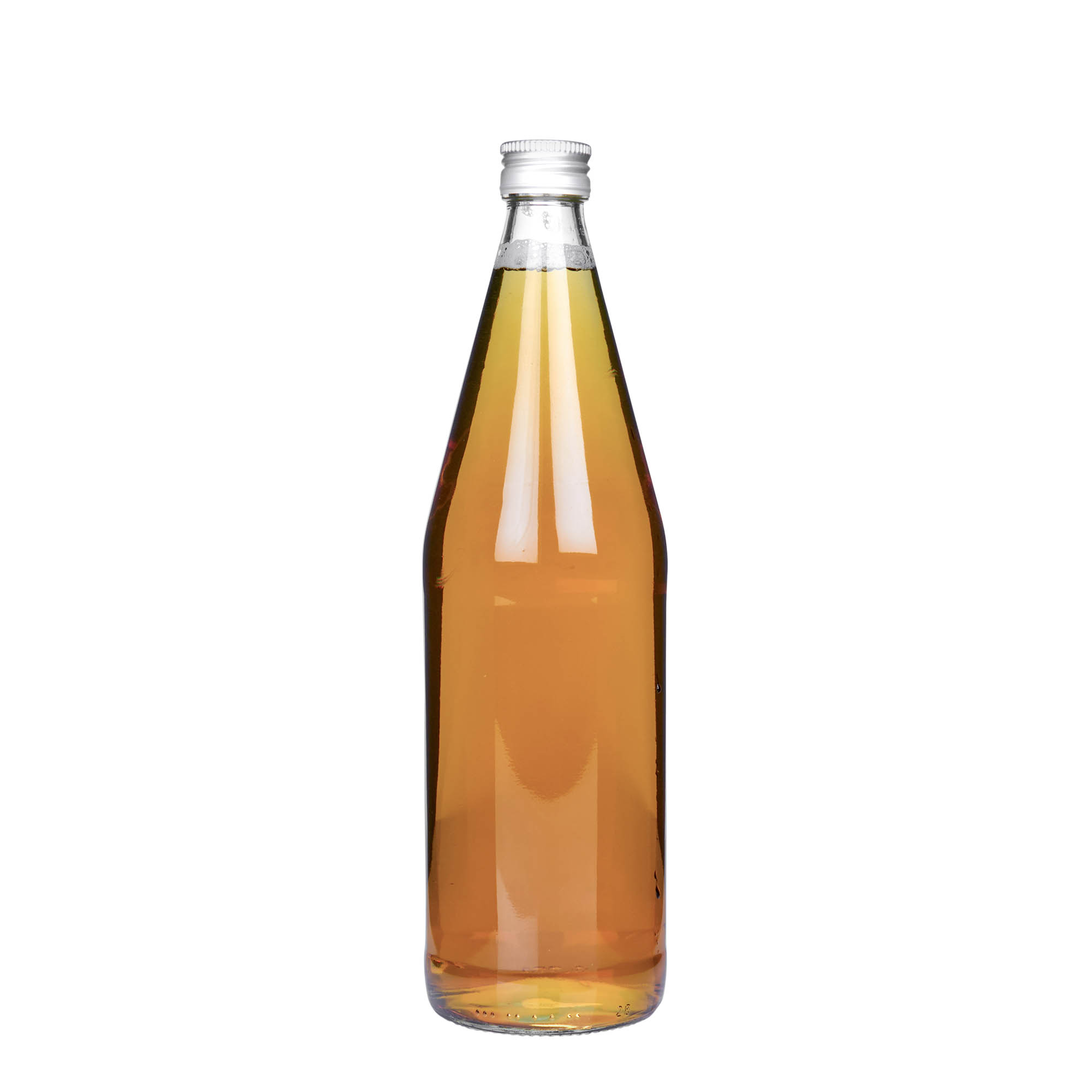 750 ml univerzalna boca u obliku mrkve, staklo, grlo: PP 28