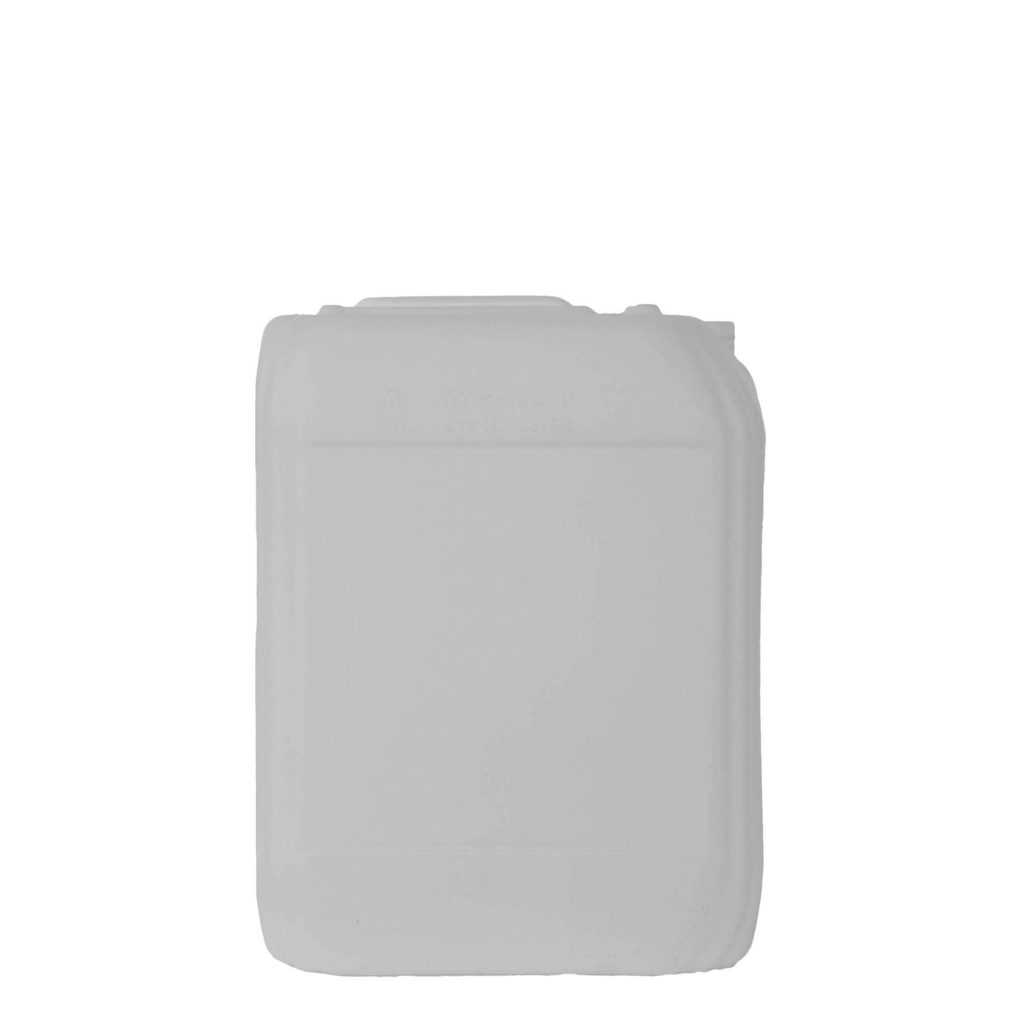 20 l kanistar, pravokutni, HDPE plastika, prirodni, otvor: ND 60