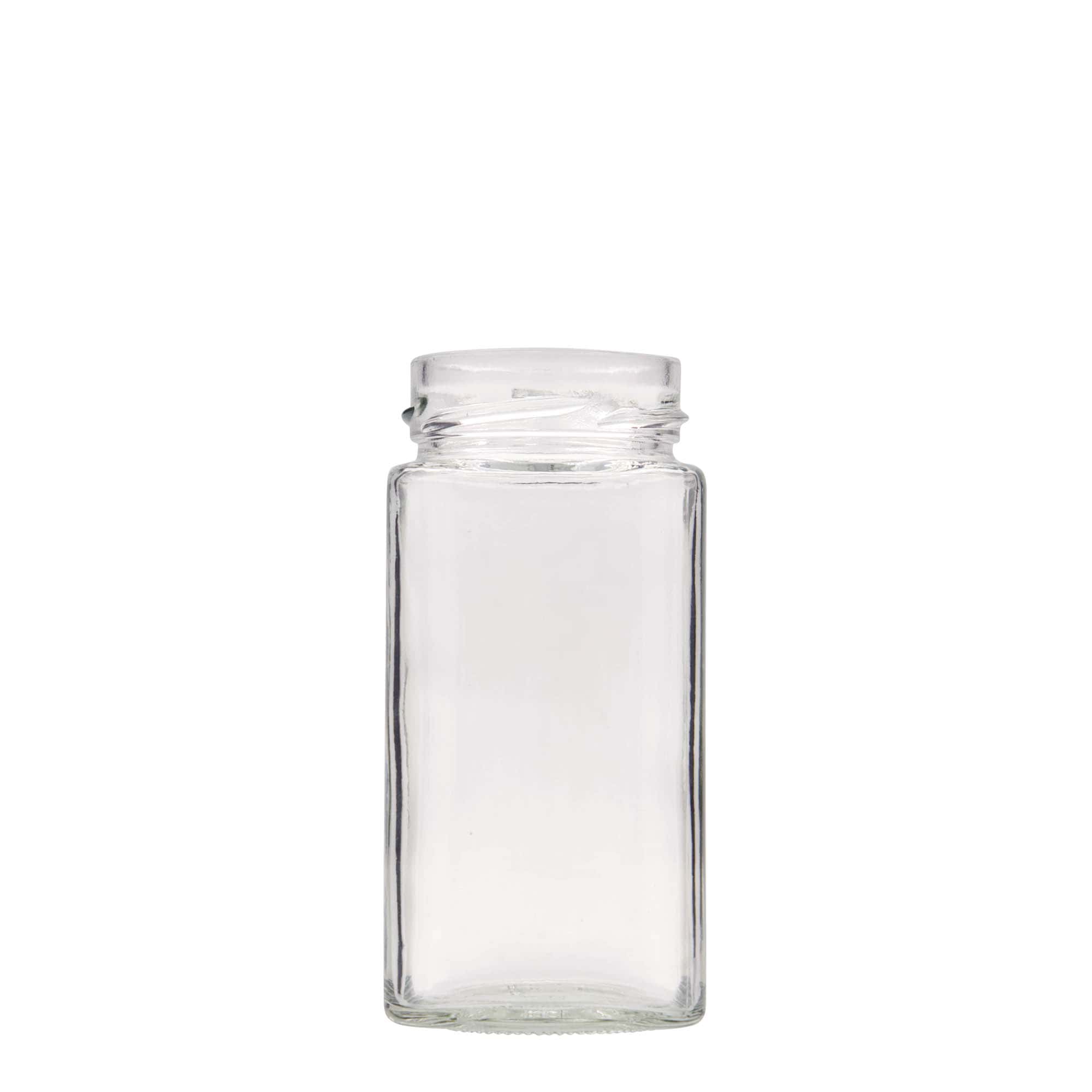 314 ml četvrtasto staklo 'Funny', grlo: Deep-Twist-Off (DTO 58)