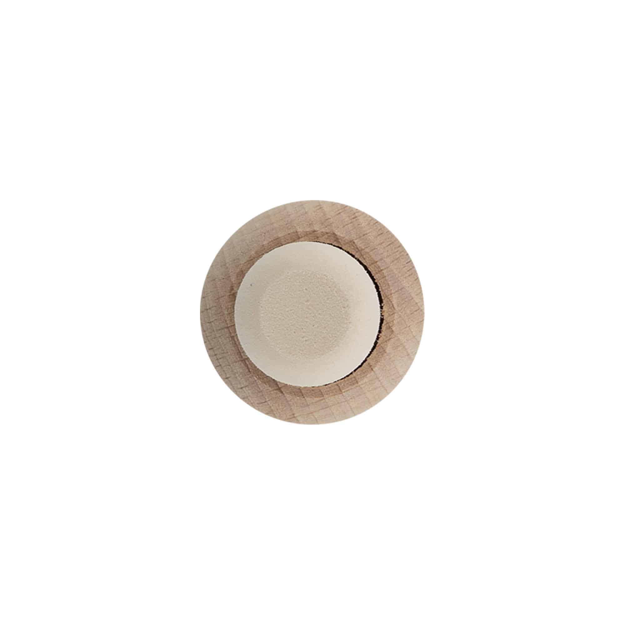 Čep za ručku 19 mm 'Kugla', drvo/plastika, za otvor: pluta