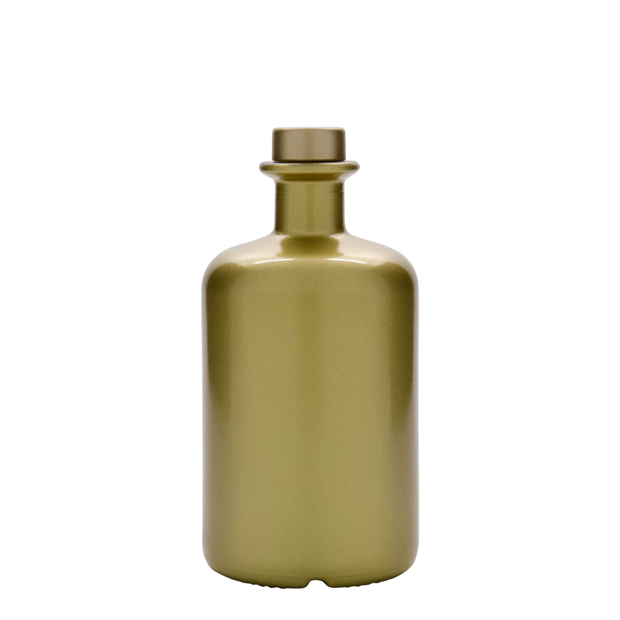 500 ml staklena boca ljekarnika, zlatna, grlo: pluta