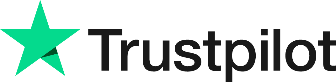 Trustpilot logotip Crni font logotipa Trustpilot sa zelenom zvijezdom
