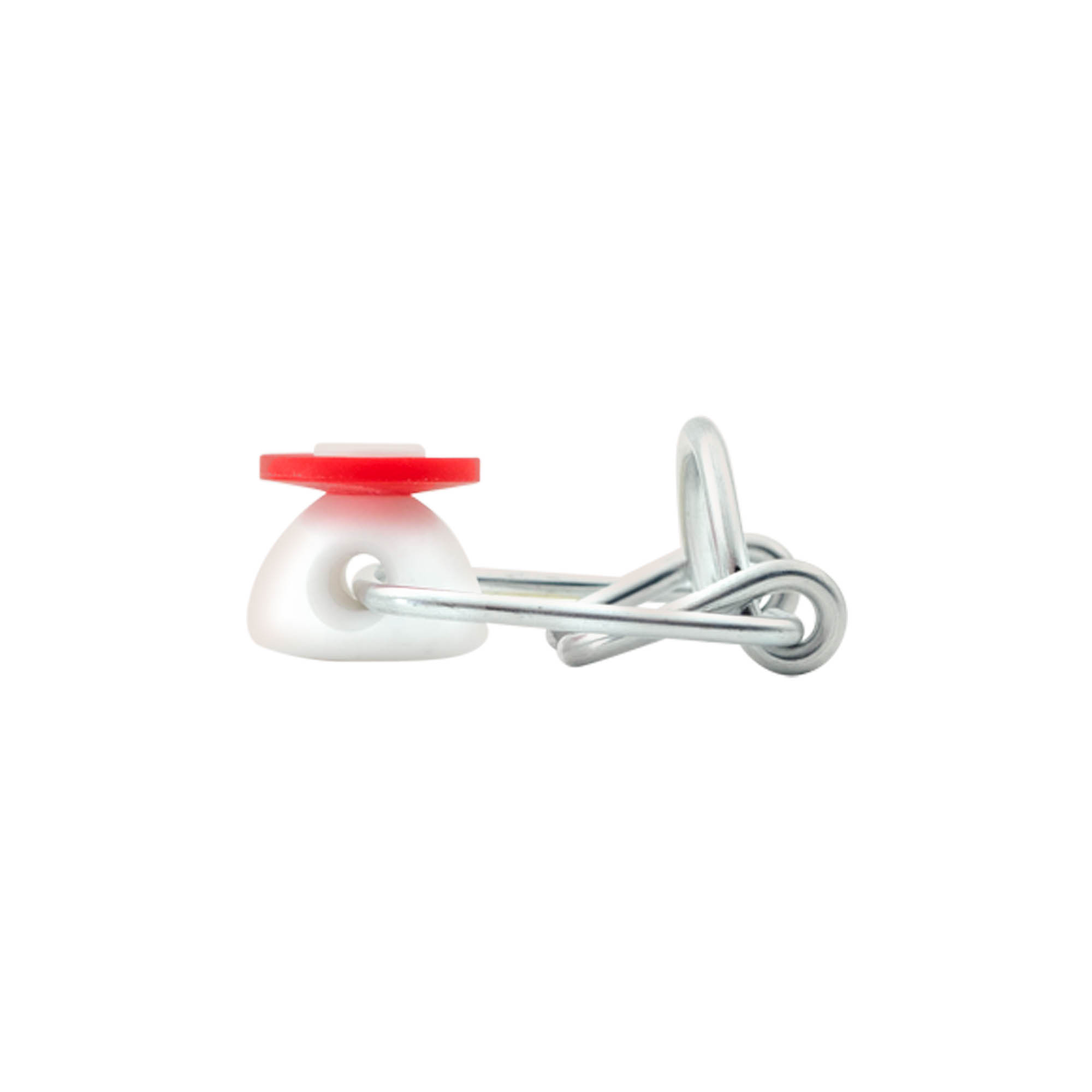 Mini kopča za naočale, plastika, crveno-bijela