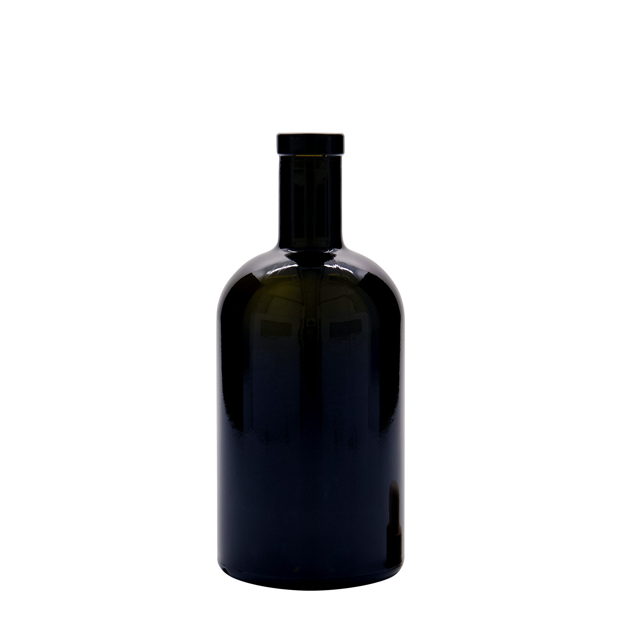 500 ml staklena boca 'Farmacia', antikno zelena, otvor: pluta