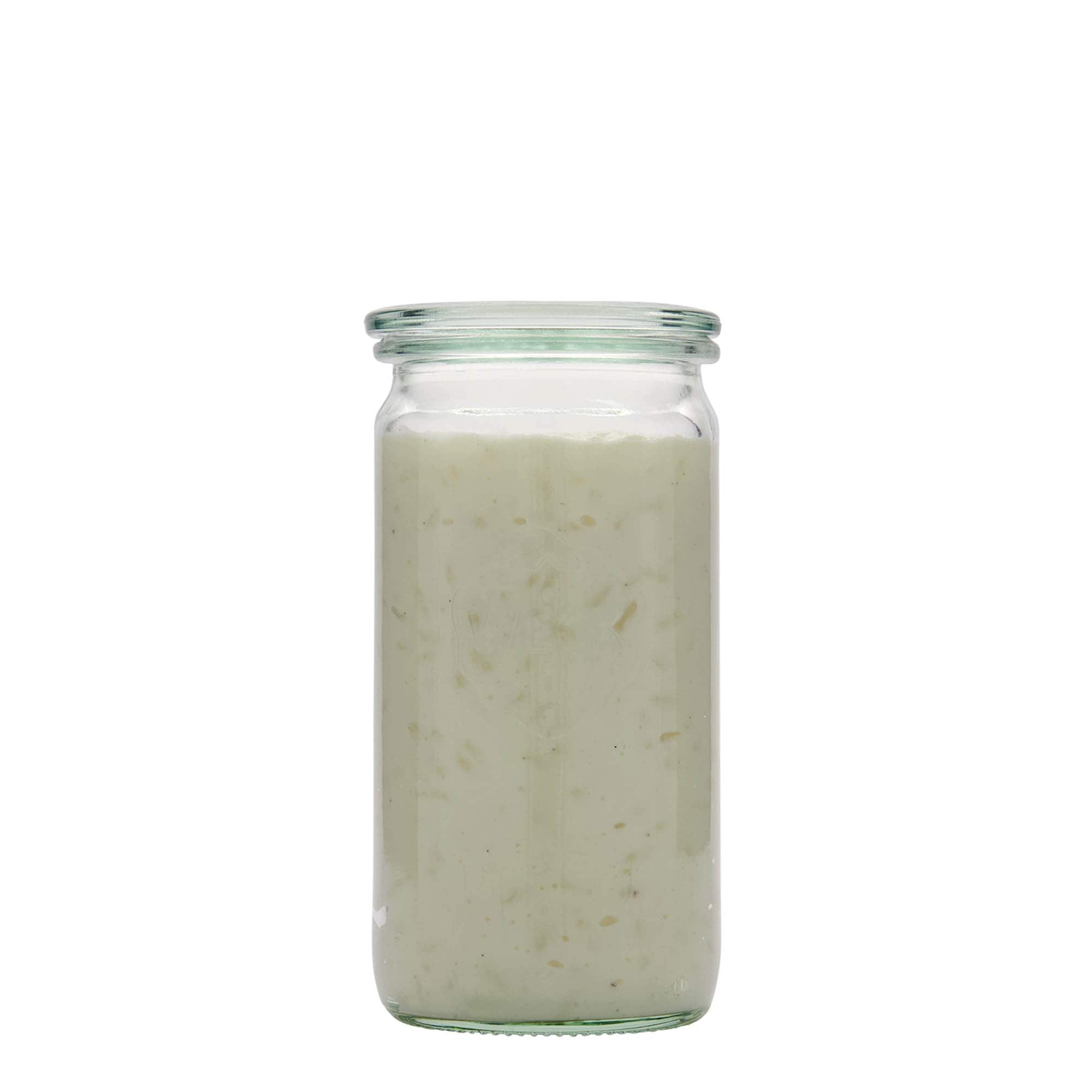 340 ml WECK cilindarska staklenka, otvor: okrugli rub
