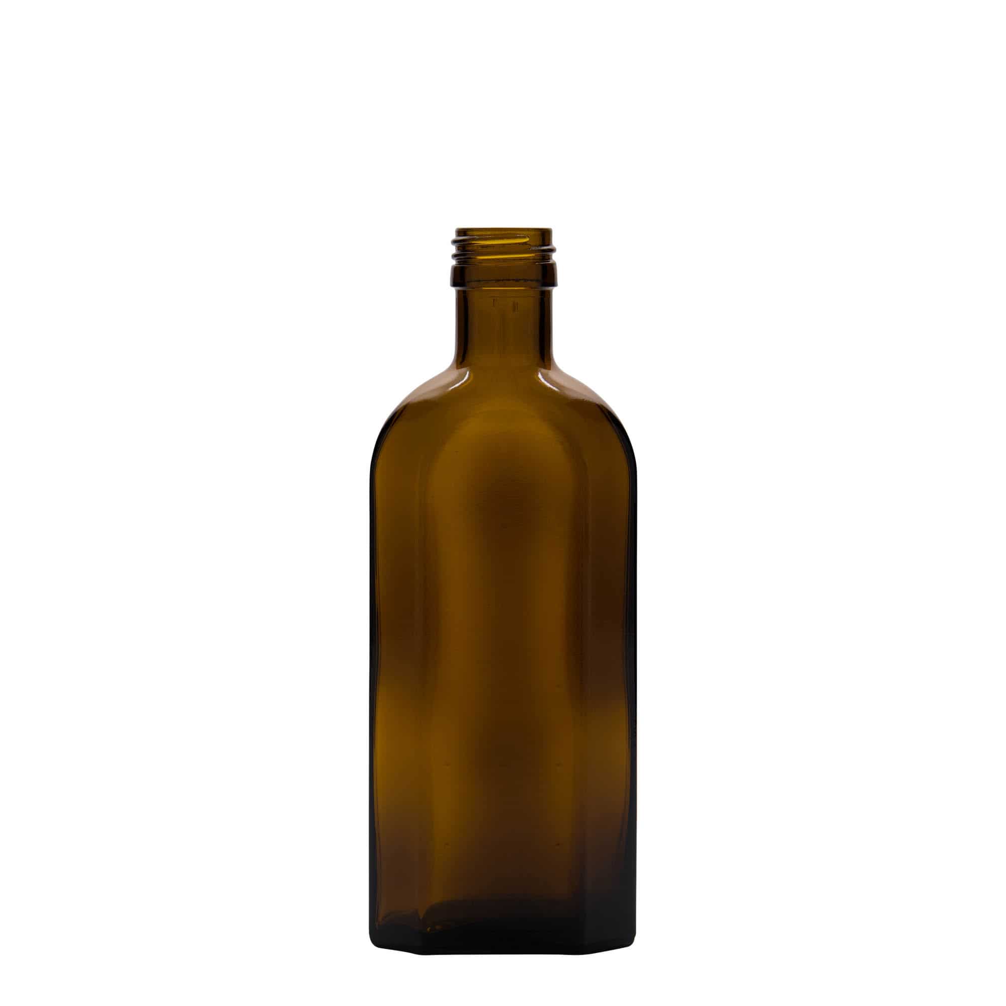 Farmaceutska boca 250 ml Meplat, ovalna, staklo, smeđa, otvor: PP 28 Farmaceutska boca 250 ml Meplat, ovalna, staklo, smeđa, otvor: PP 28