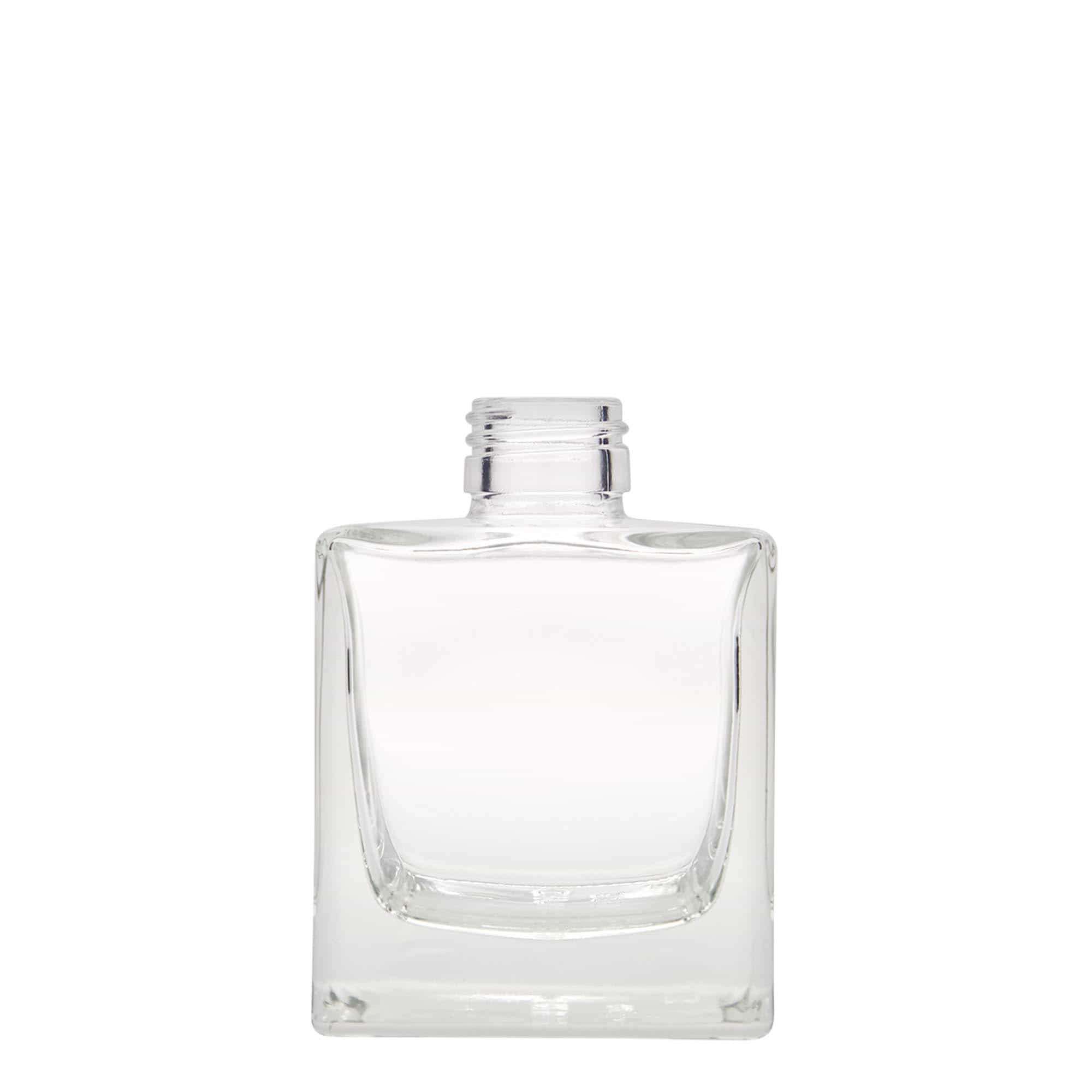 Staklena boca 200 ml 'Cube', kvadratna, otvor: PP 28 Staklena boca 200 ml 'Cube', kvadratna, otvor: PP 28