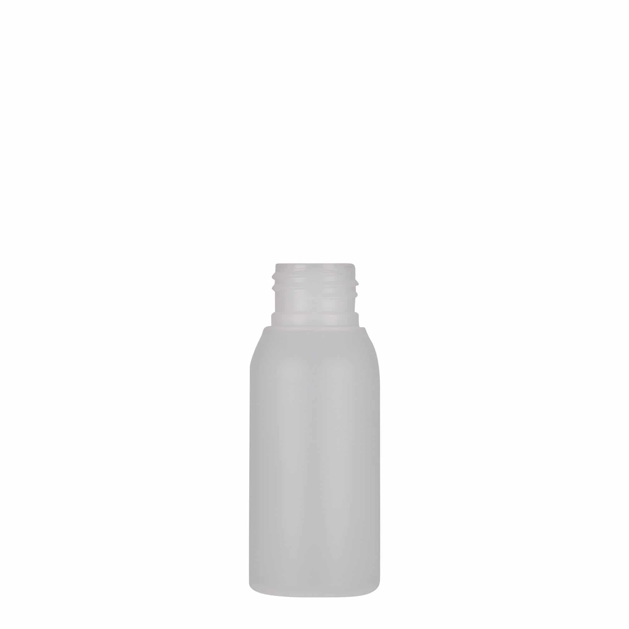 Plastična boca 50 ml 'Tuffy', HDPE, prirodna, otvor: GPI 24/410 Plastična boca 50 ml 'Tuffy', HDPE, prirodna, otvor: GPI 24/410