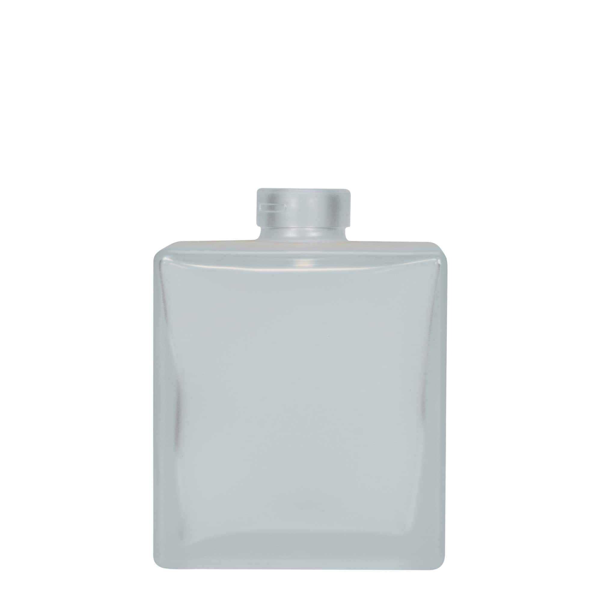 500 ml staklena boca 'Cube', kvadratna, zamrznuta, grlo: plutano