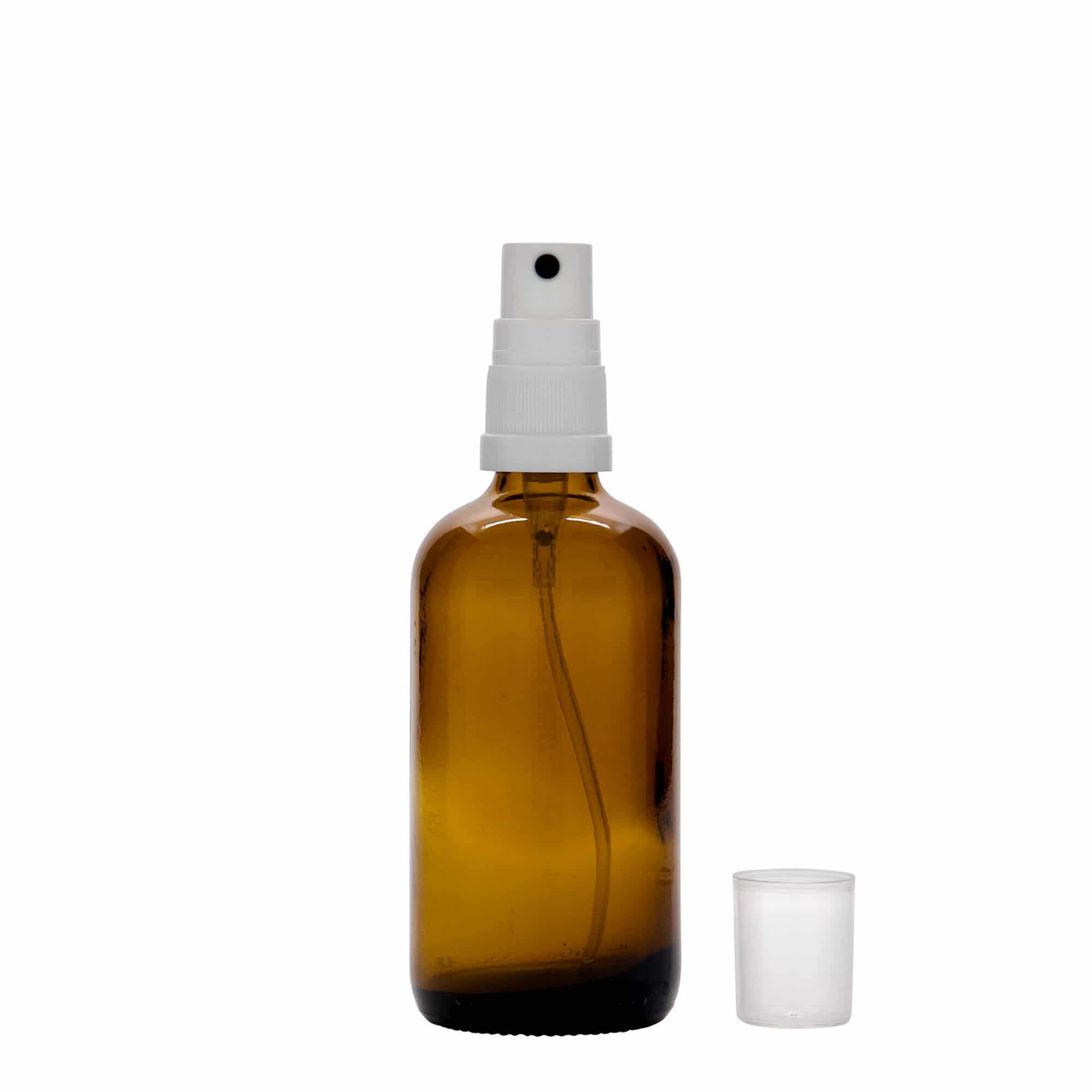 100 ml bočica za prskanje, medicinska, staklena, smeđa, grlo: DIN 18