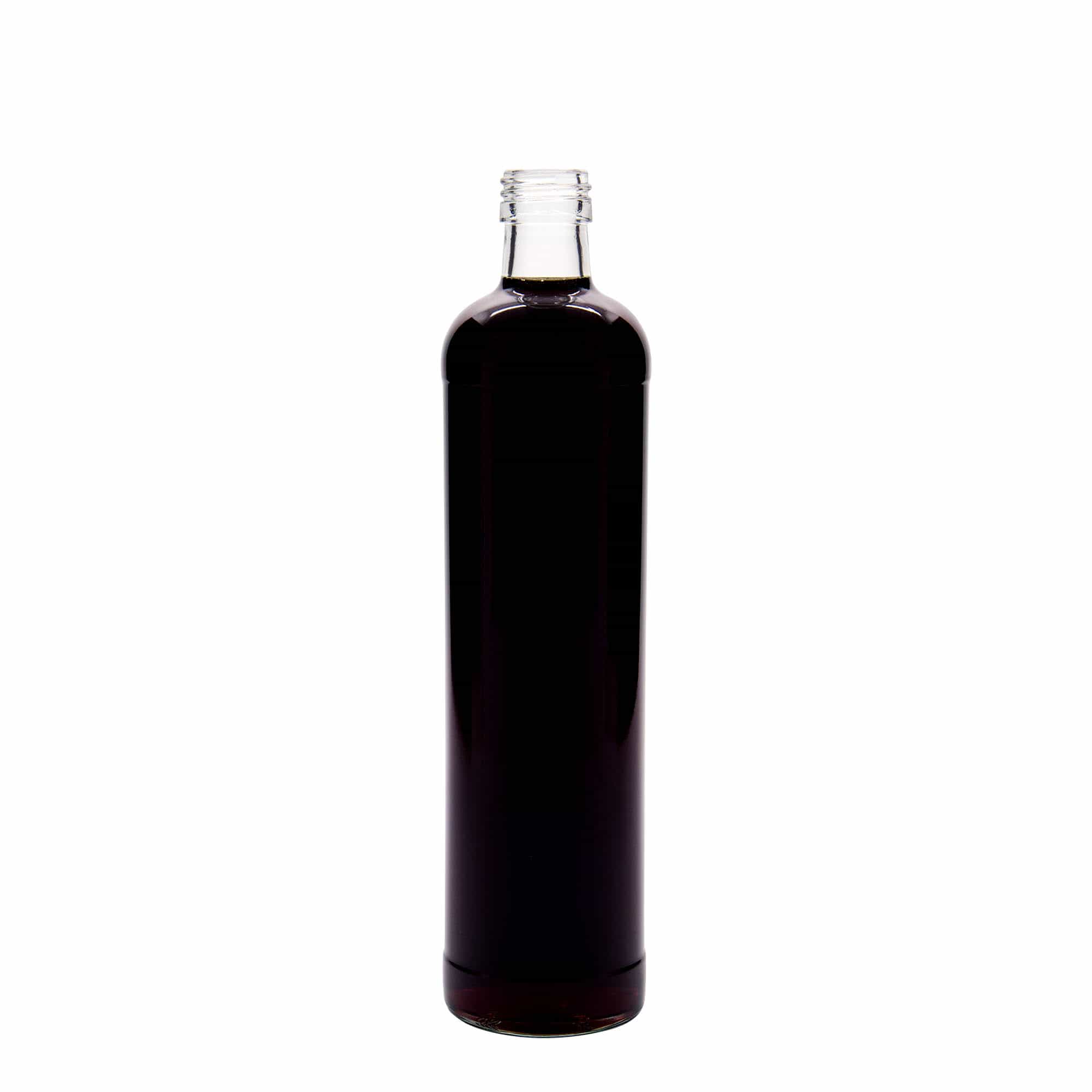 500 ml boca s vrhom, staklo, grlo: PP 28