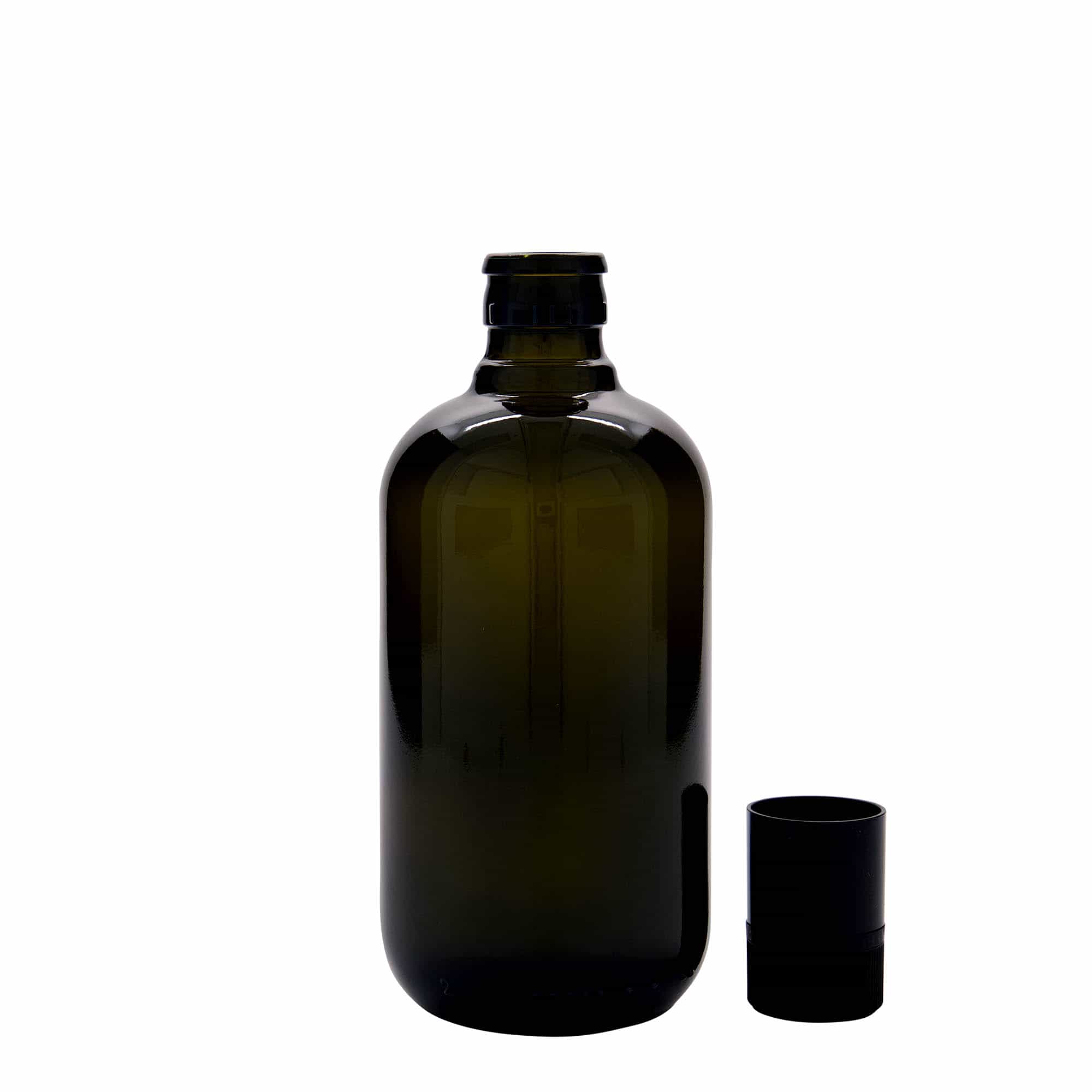Boca za ocat/ulje 500 ml 'Biolio', staklo, antikno zelena, otvor: DOP