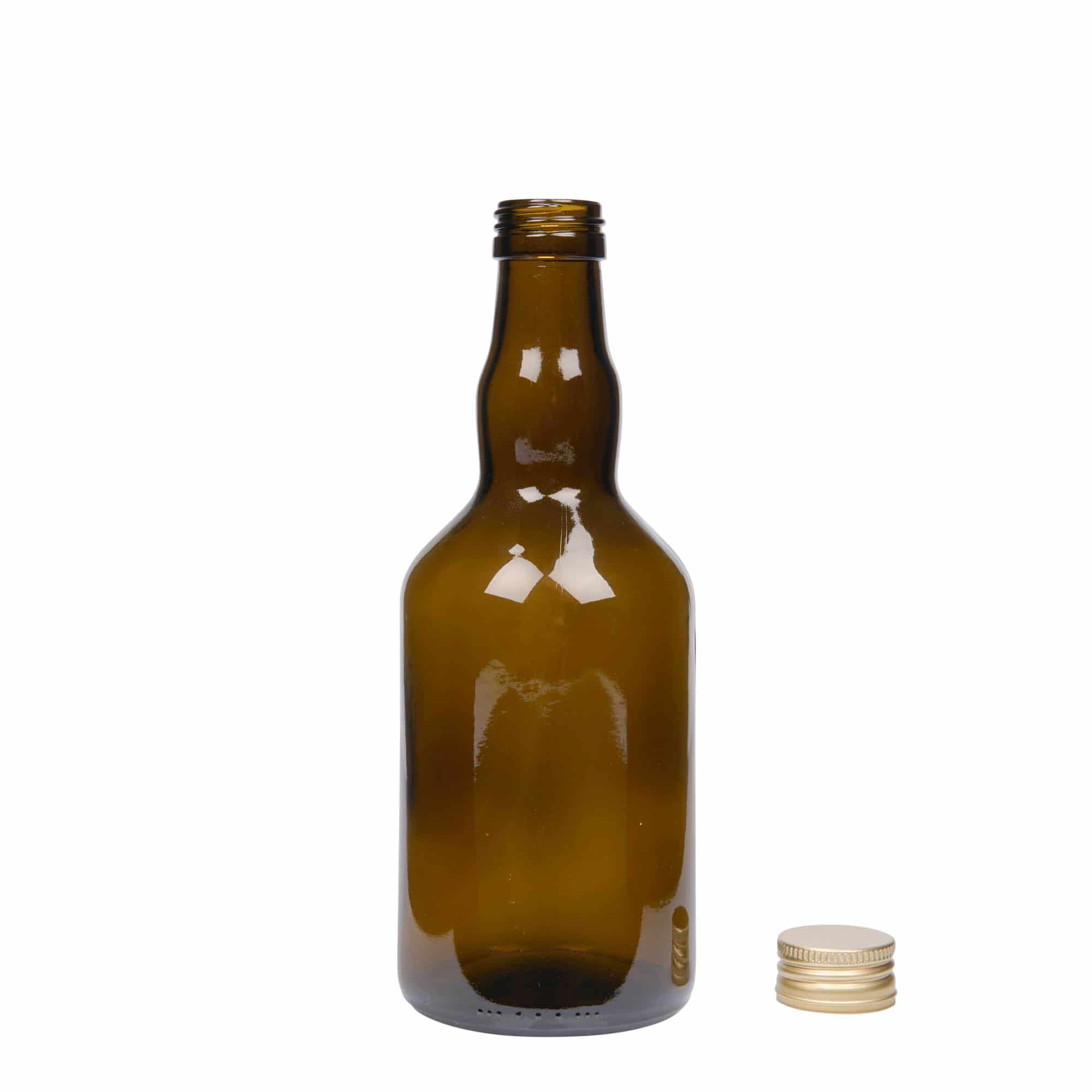 Staklena boca 500 ml 'Olona', antikno zelena, otvor: PP 31,5