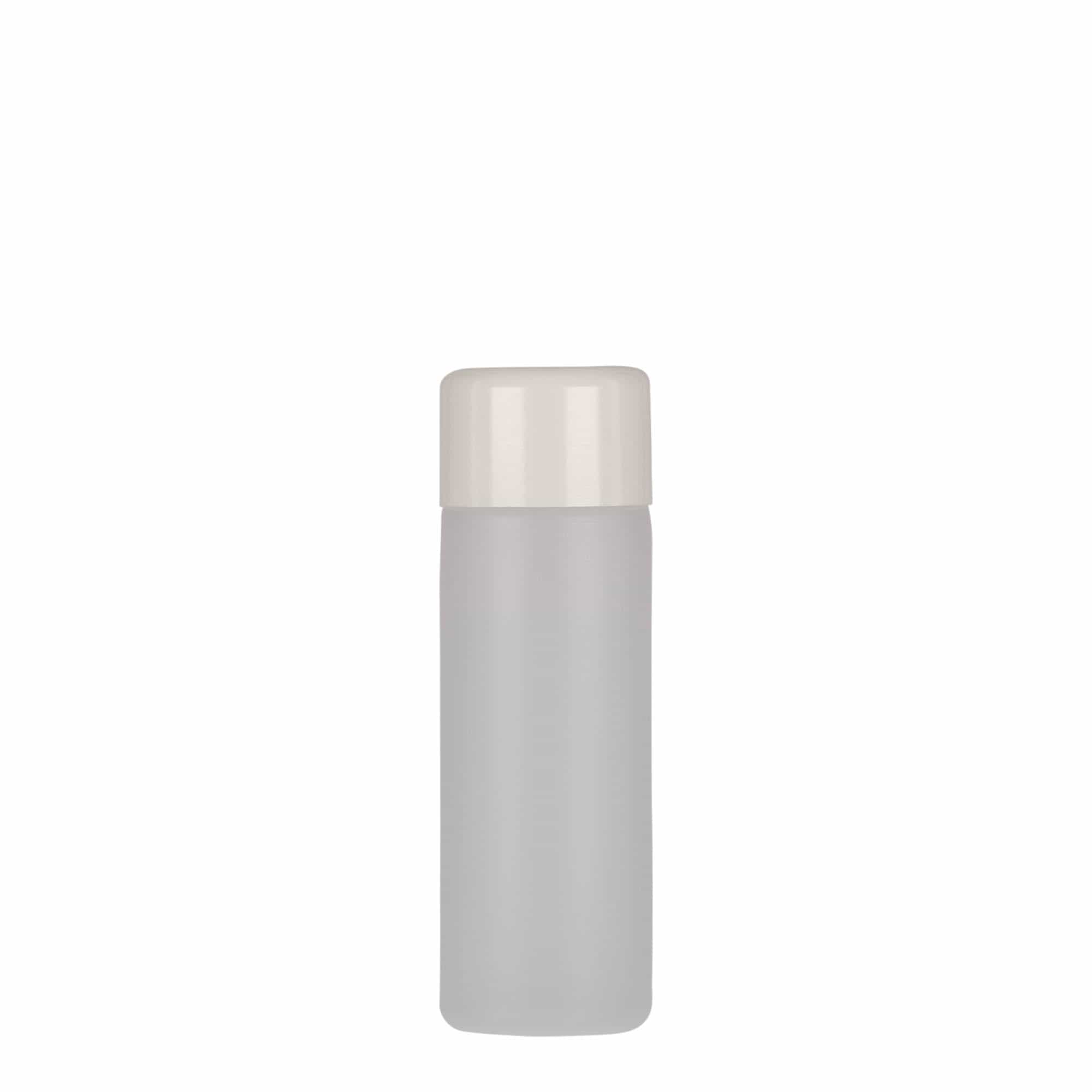 50 ml okrugla boca, PE plastika, prirodna, otvor: navojni poklopac