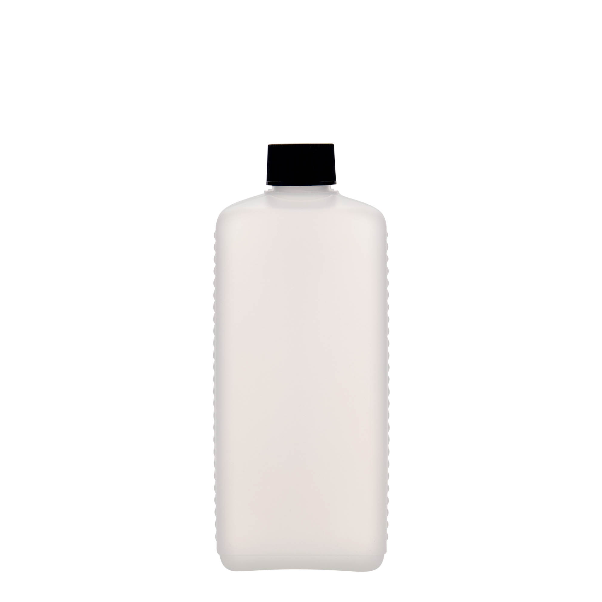 500 ml kanister boca, pravokutna, HDPE plastika, prirodna, otvor: DIN 25 EPE