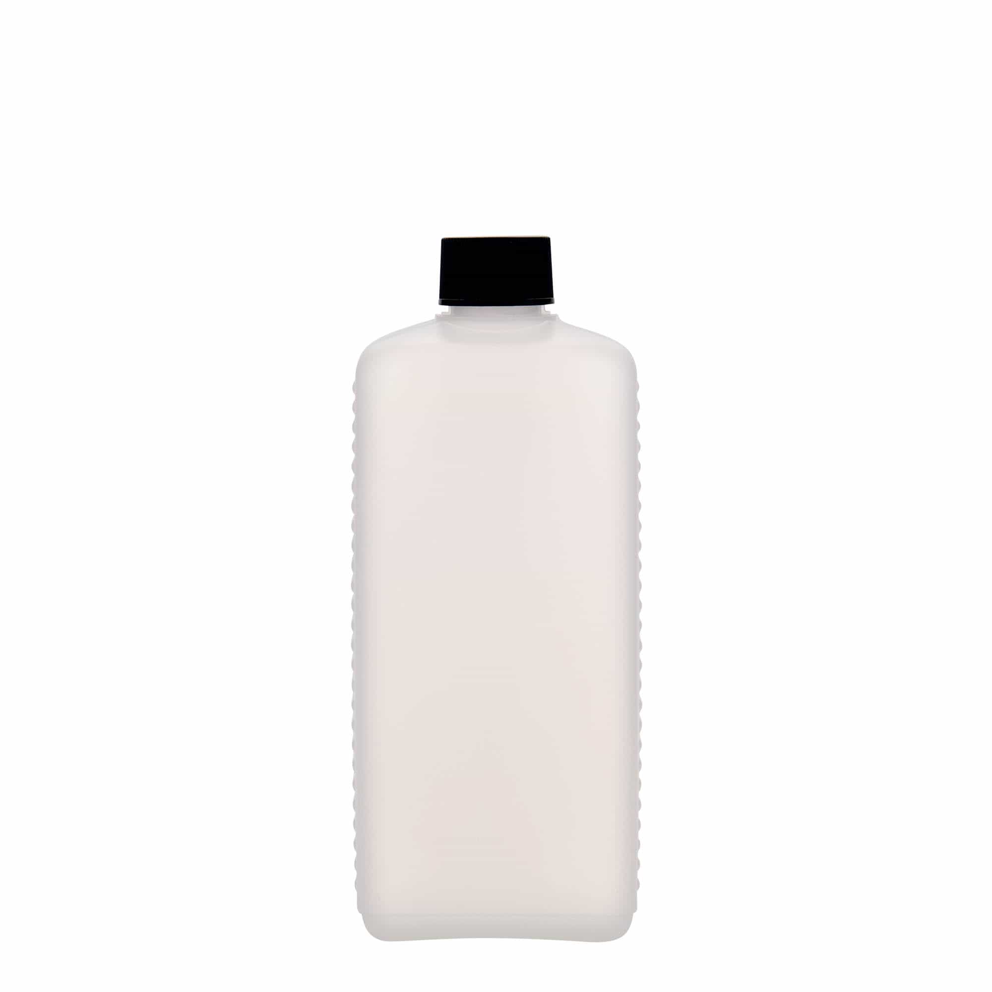500 ml kanister boca, pravokutna, HDPE plastika, prirodna, otvor: DIN 25 EPE