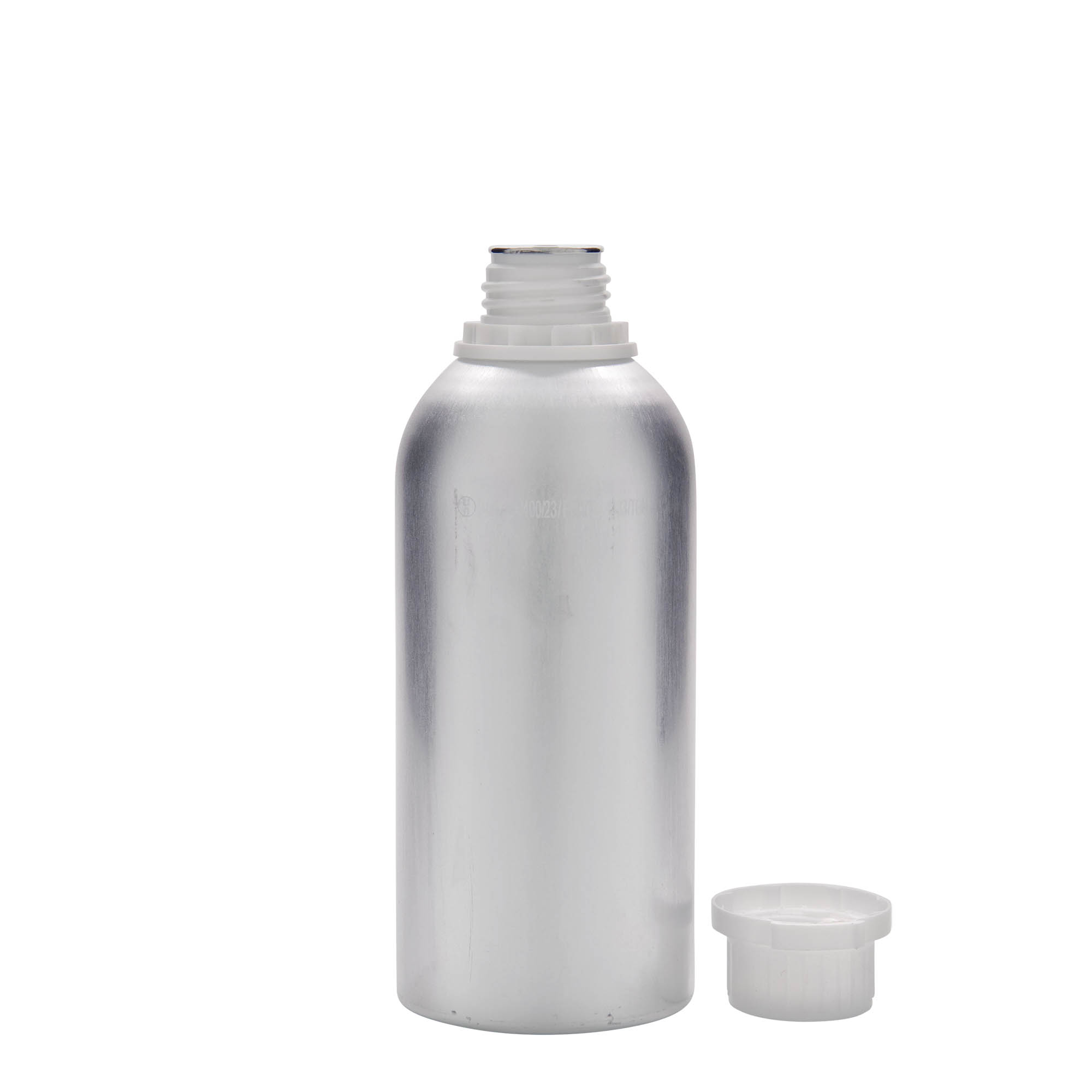 625 ml aluminijska boca, metal, srebrna, otvor: DIN 32