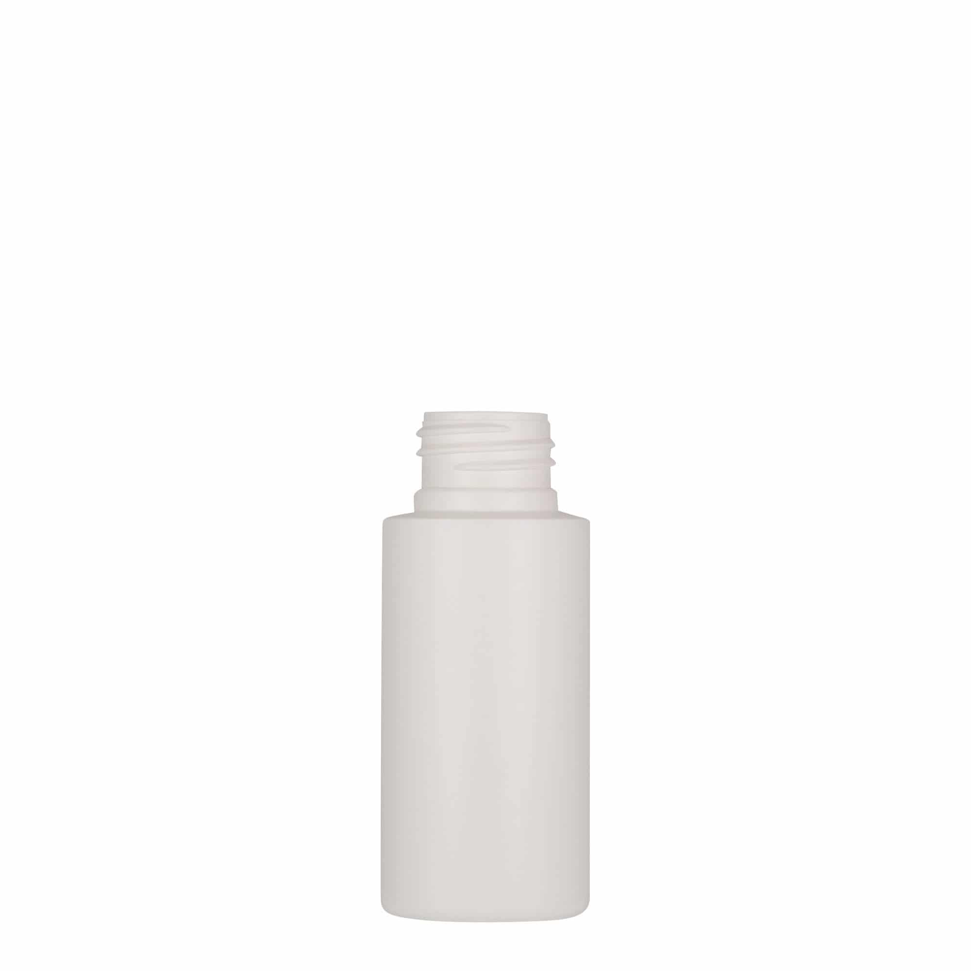 Plastična boca 50 ml 'Pipe', HDPE, bijela, otvor: GPI 24/410 Plastična boca 50 ml 'Pipe', HDPE, bijela, otvor: GPI 24/410