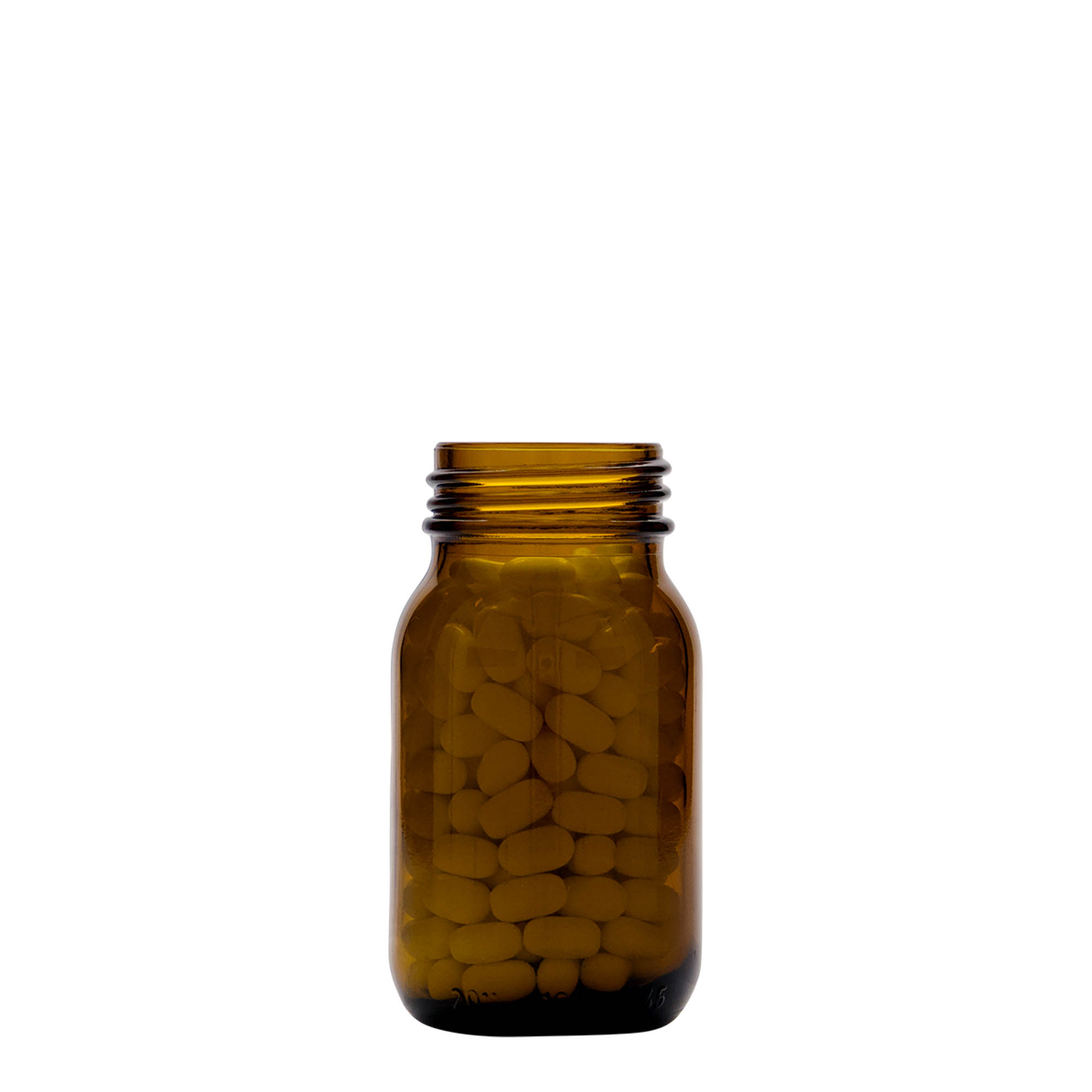 100 ml staklena boca širokog grla, smeđa, otvor: DIN 40 100 ml staklena boca širokog grla, smeđa, otvor: DIN 40