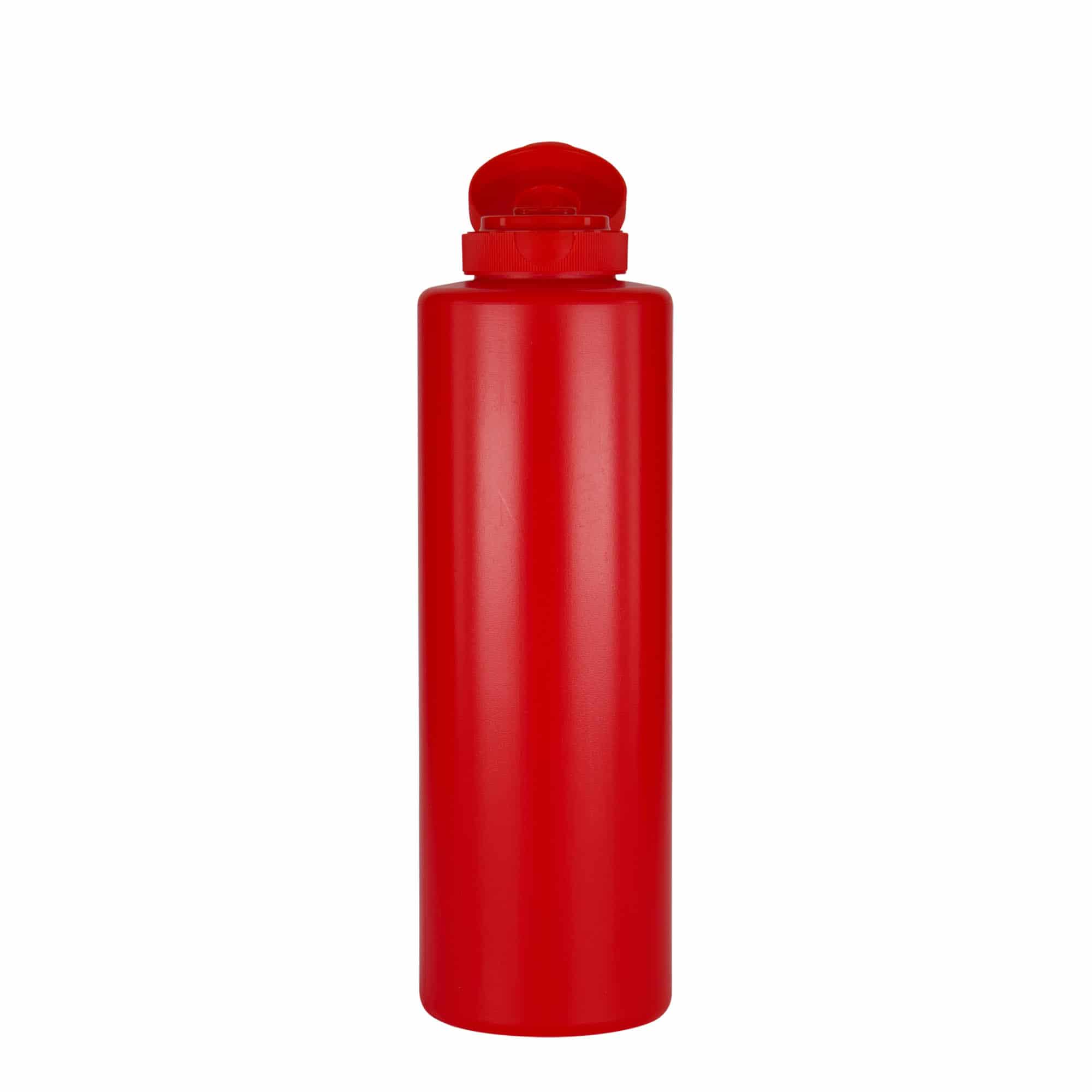 Boca za umake 500 ml, LDPE plastika, crvena, otvor: GPI 38/400