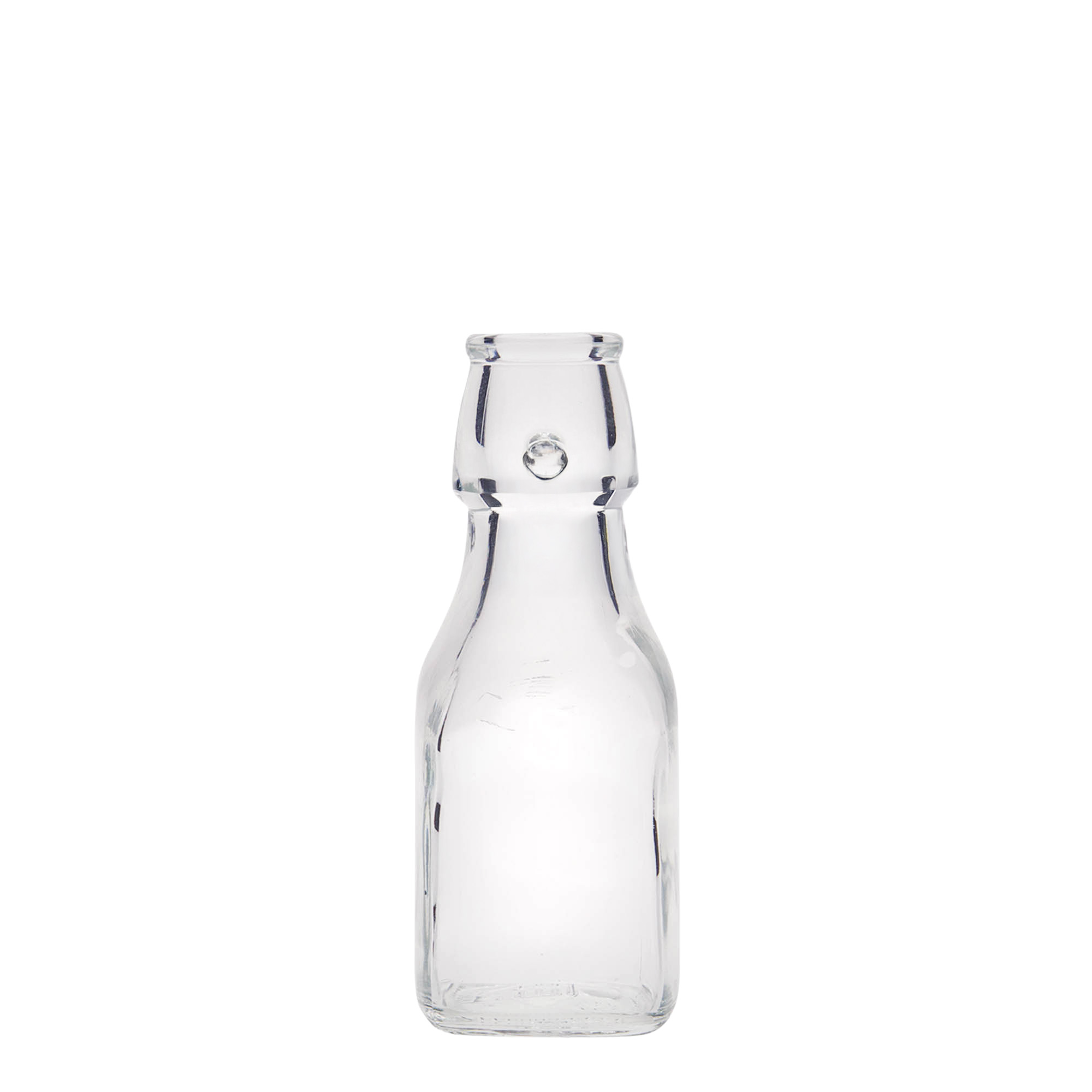 125 ml staklena boca 'Swing', četvrtasta, otvor: kopča za zatvaranje 125 ml staklena boca 'Swing', četvrtasta, otvor: kopča za zatvaranje