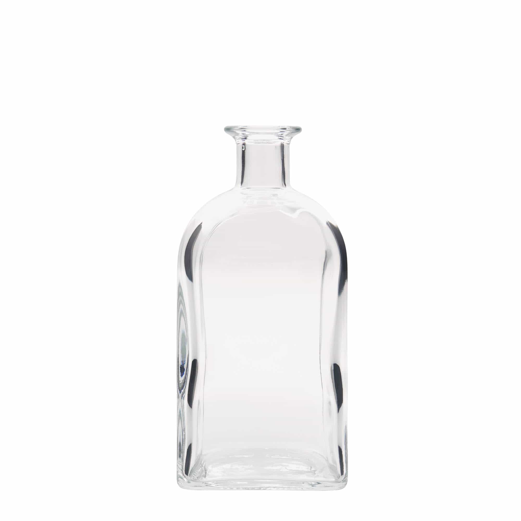 700 ml staklena boca Apotheker Carré, kvadratna, otvor: pluta