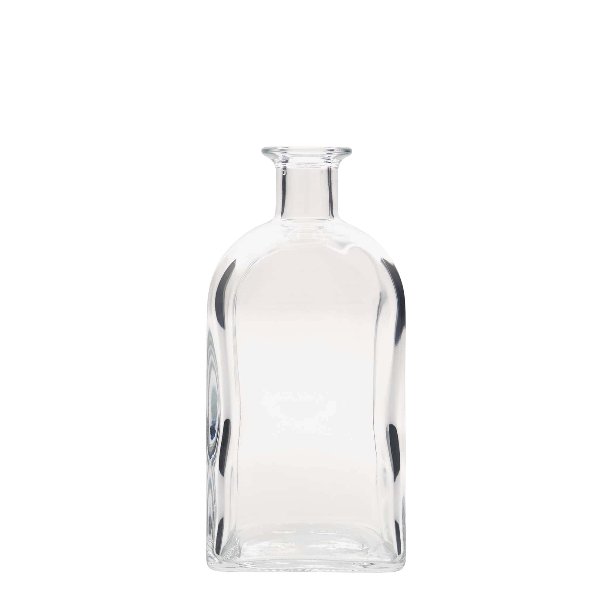 700 ml staklena boca Apotheker Carré, kvadratna, otvor: pluta